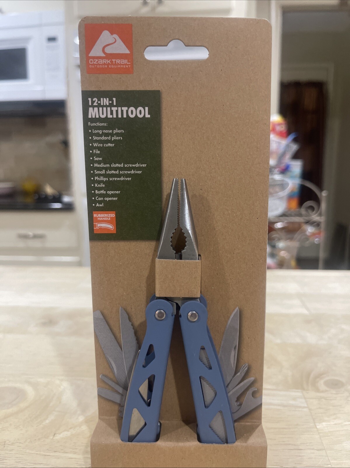 Ozark Trail Blue Multi-Tool 12-in-1, Stainless Steel NEW