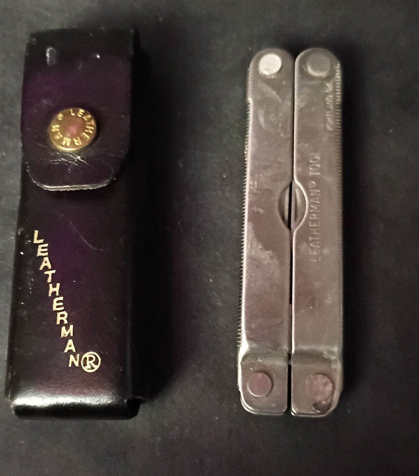 Vintage Leatherman Multi Tool With Leather Pouch