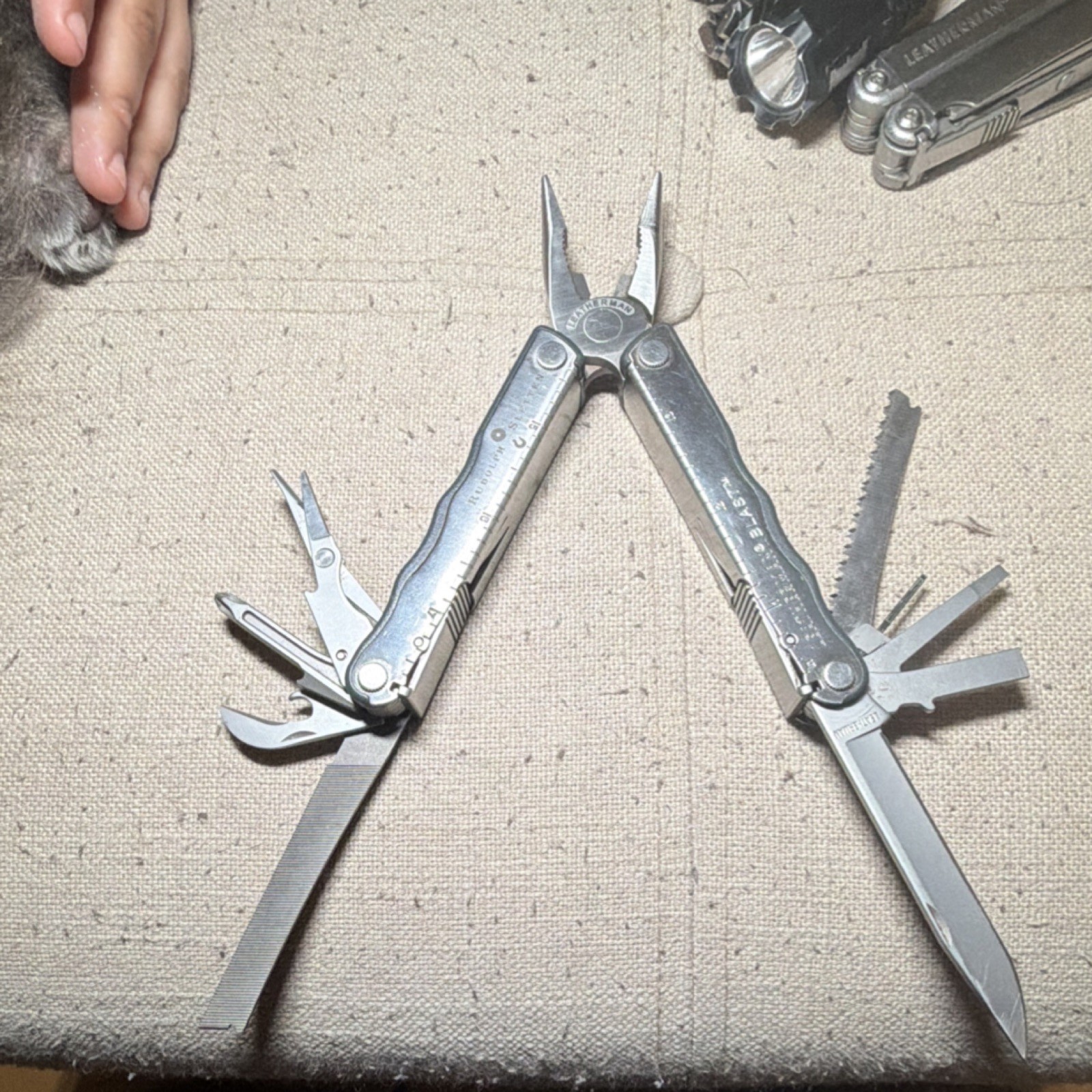 Leatherman PST Multi-Tool Silver Plier Knife File Bottle Opener