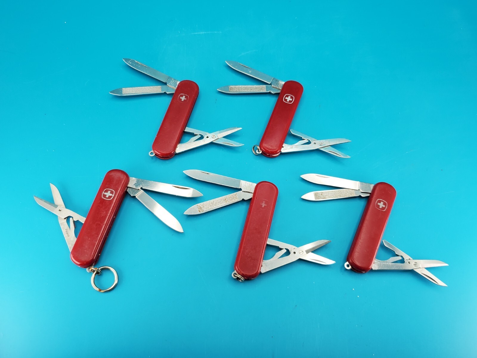 Lot of 5 Wenger Esquire Swiss Army Knife Multi Tools!