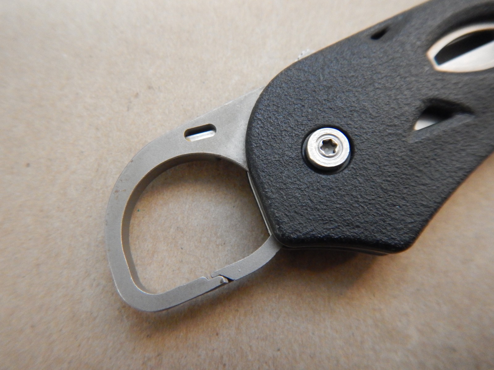 Rare! Leatherman K500X Knife-Multitool 154CM Folder Lockback Knife w/Carabiner