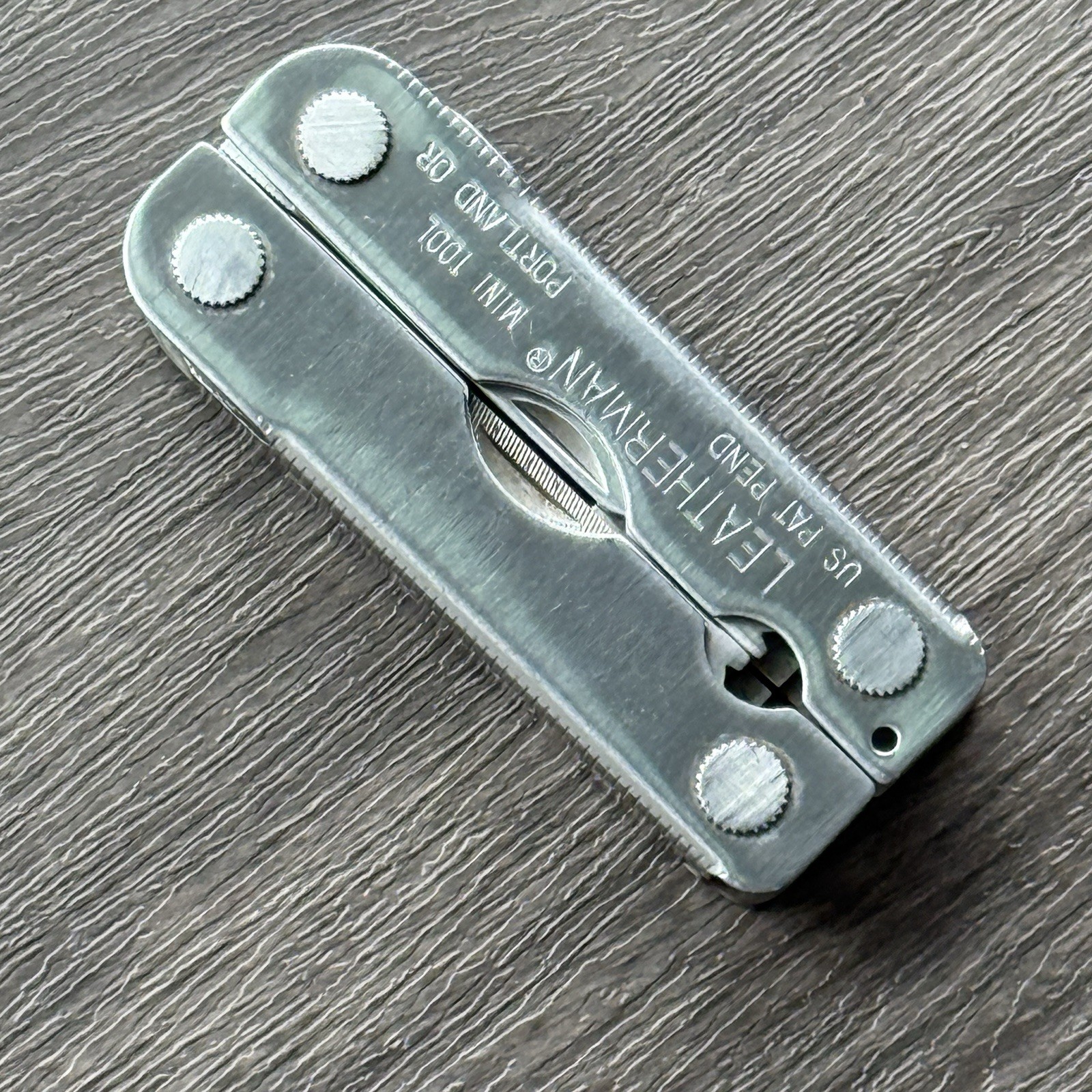 Leatherman MINI TOOL multitool. Variant w/US PAT PEND on Both Sides