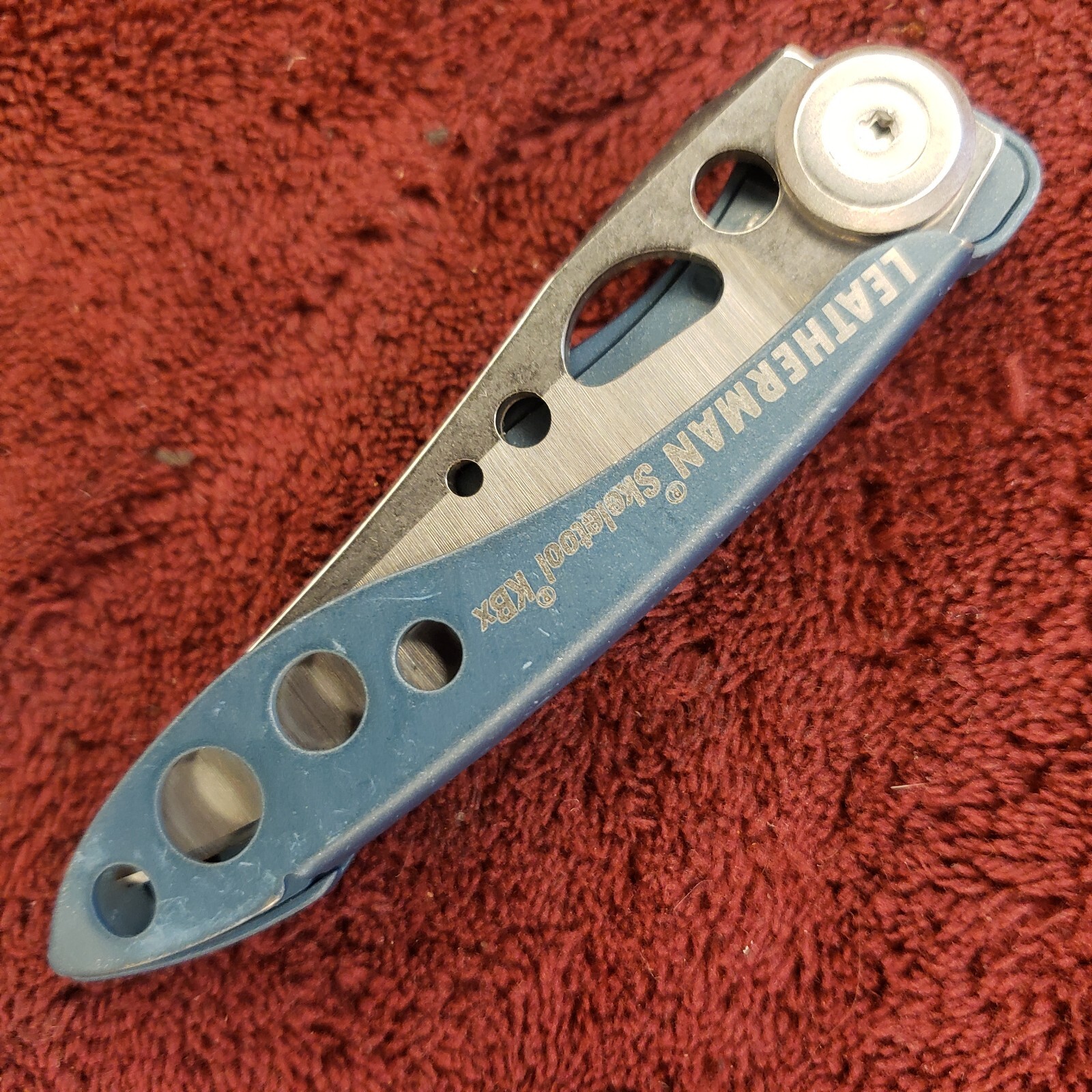 Leatherman Skeletool KBX Blue Pocket Knife w/ Bottle Opener