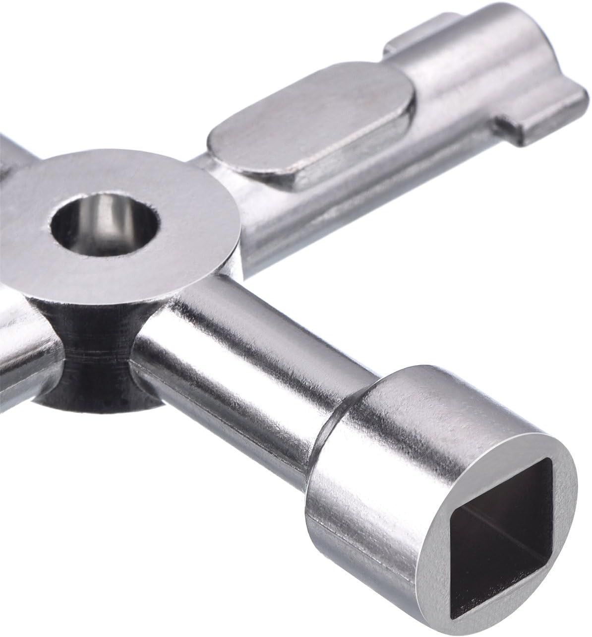 4 Way Sillcock Water Key, 15/64″, 5/16″, 15/32″, 35/64″ Multifunction Utility Ke