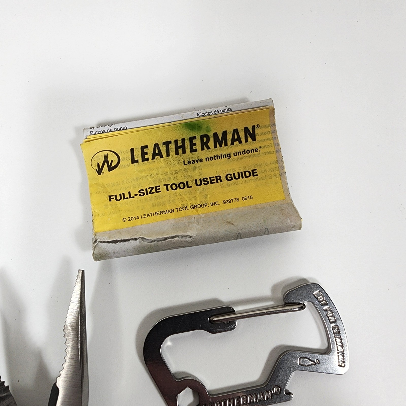 Leatherman Sidekick Multi Tool Pocket Knife Stainless Carabiner Case Clean