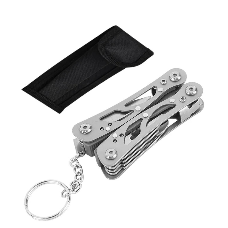 Stainless Steel Multi-Tool Pliers with Knife for Camping and Survival