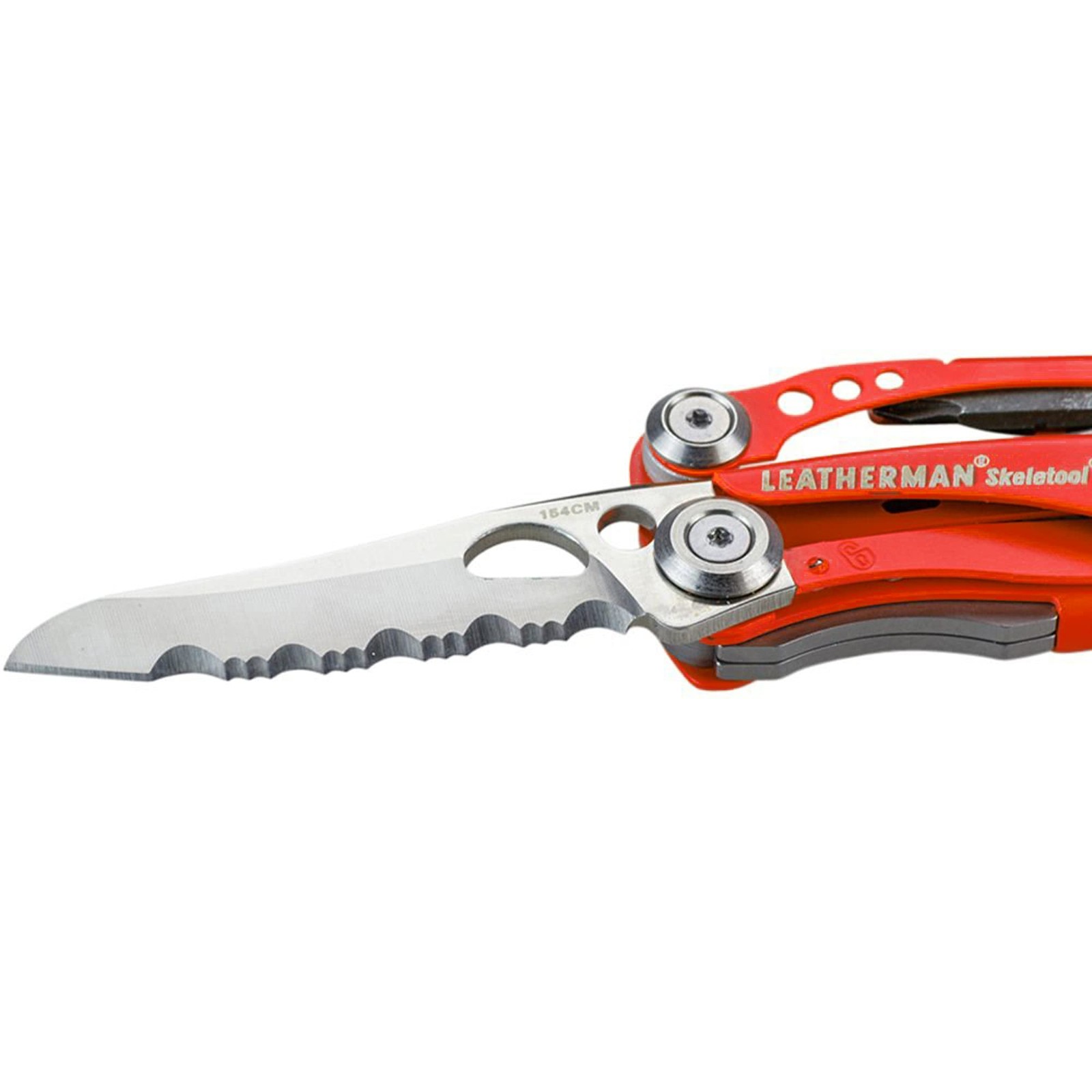 Skeletool RX Multitool with Serrated Knife and Glass Breaker, Red