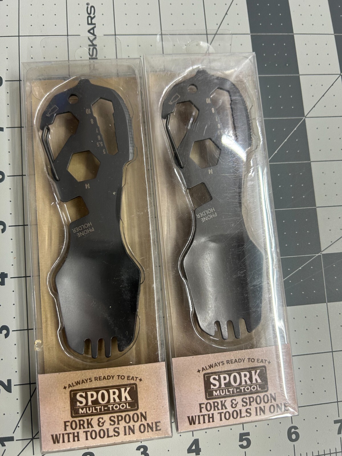 New 2-pack lot RARE Spork Multi-Tool Big Sky Carvers Knife Bottle Opener Wrench