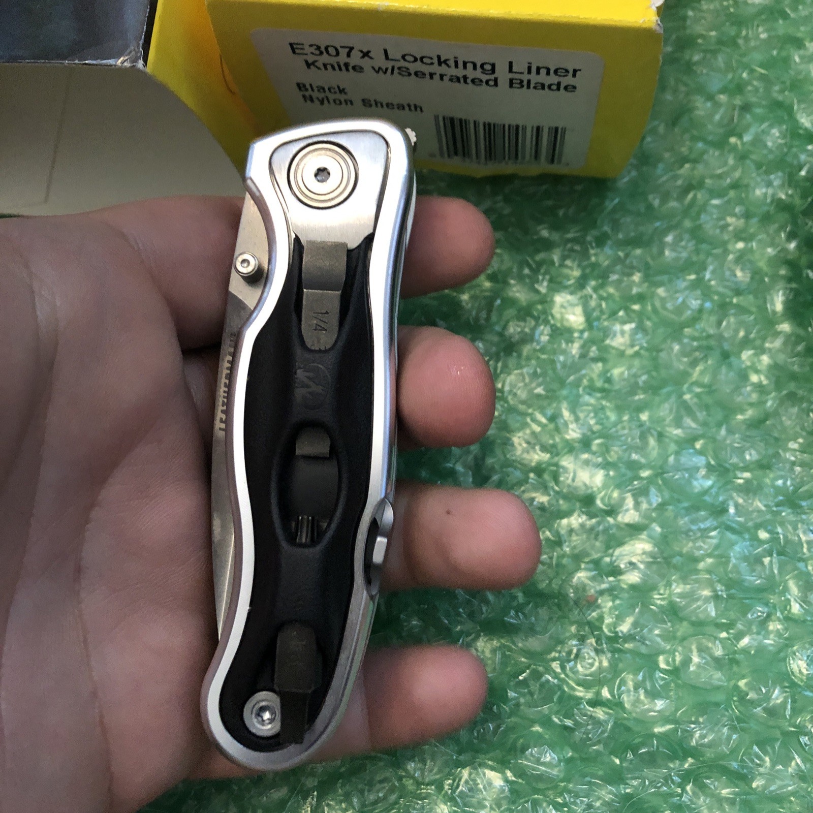 Leatherman E307x knife w/Serrated Blade (Similar to e306x e304x Expanse Series)