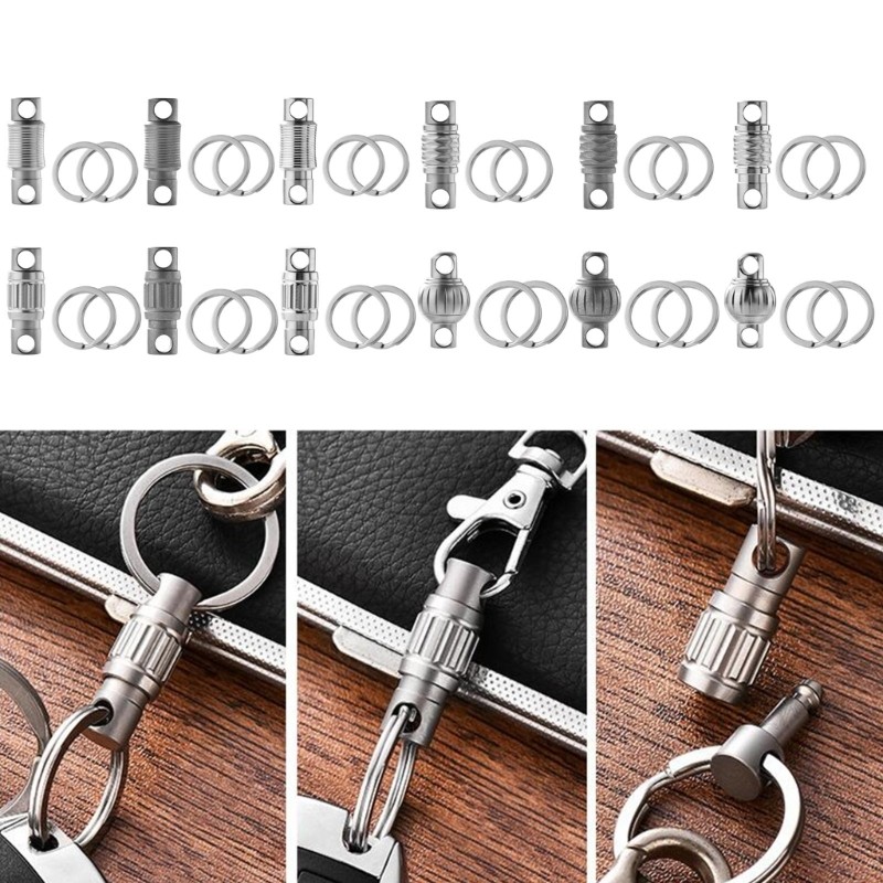 Titanium Quick Release Swivel Keychain Detachable Keychain Tool Easy to Use