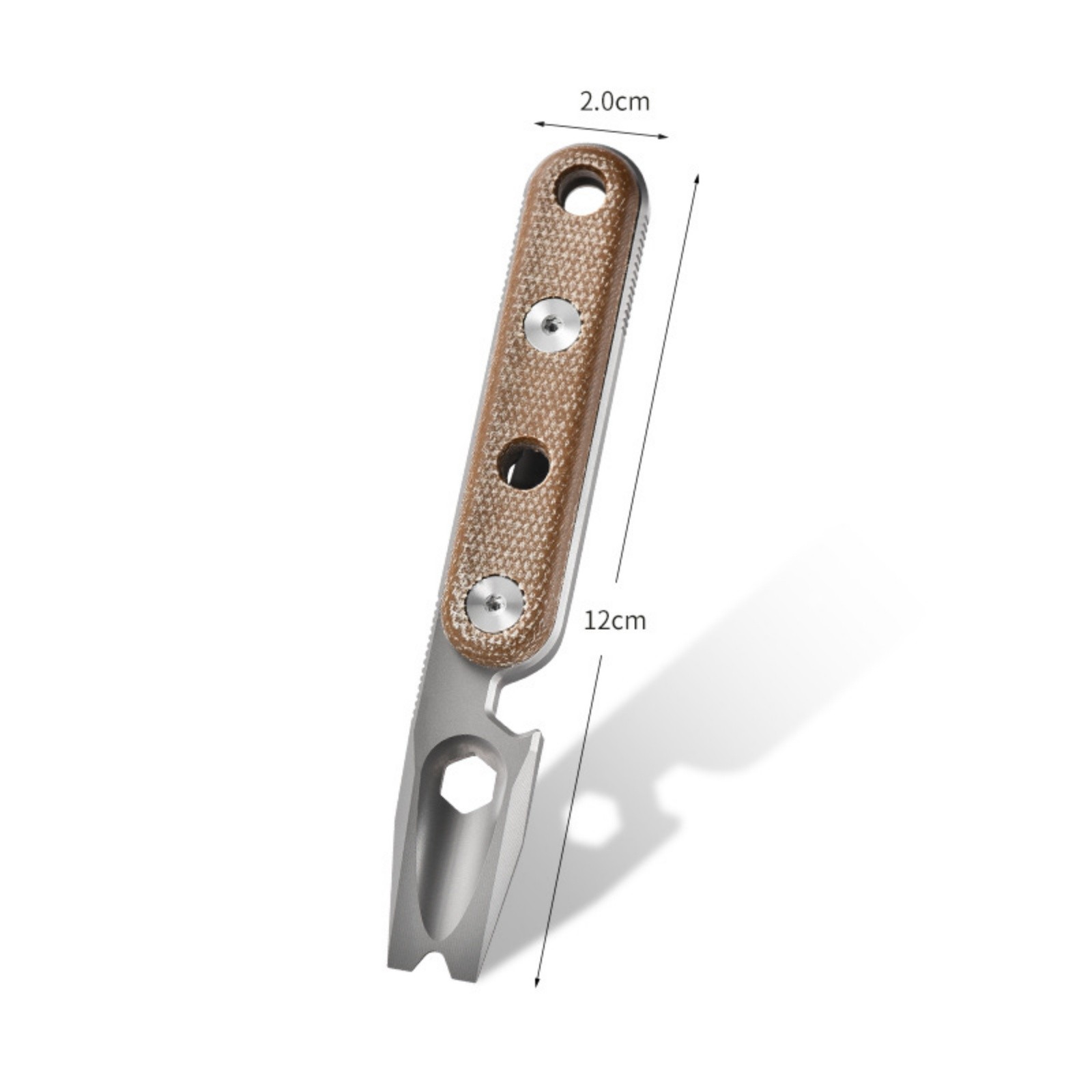 Titanium Alloy Bottle Opener Pocket Portable Crowbar Outdoor EDC Multi Tool
