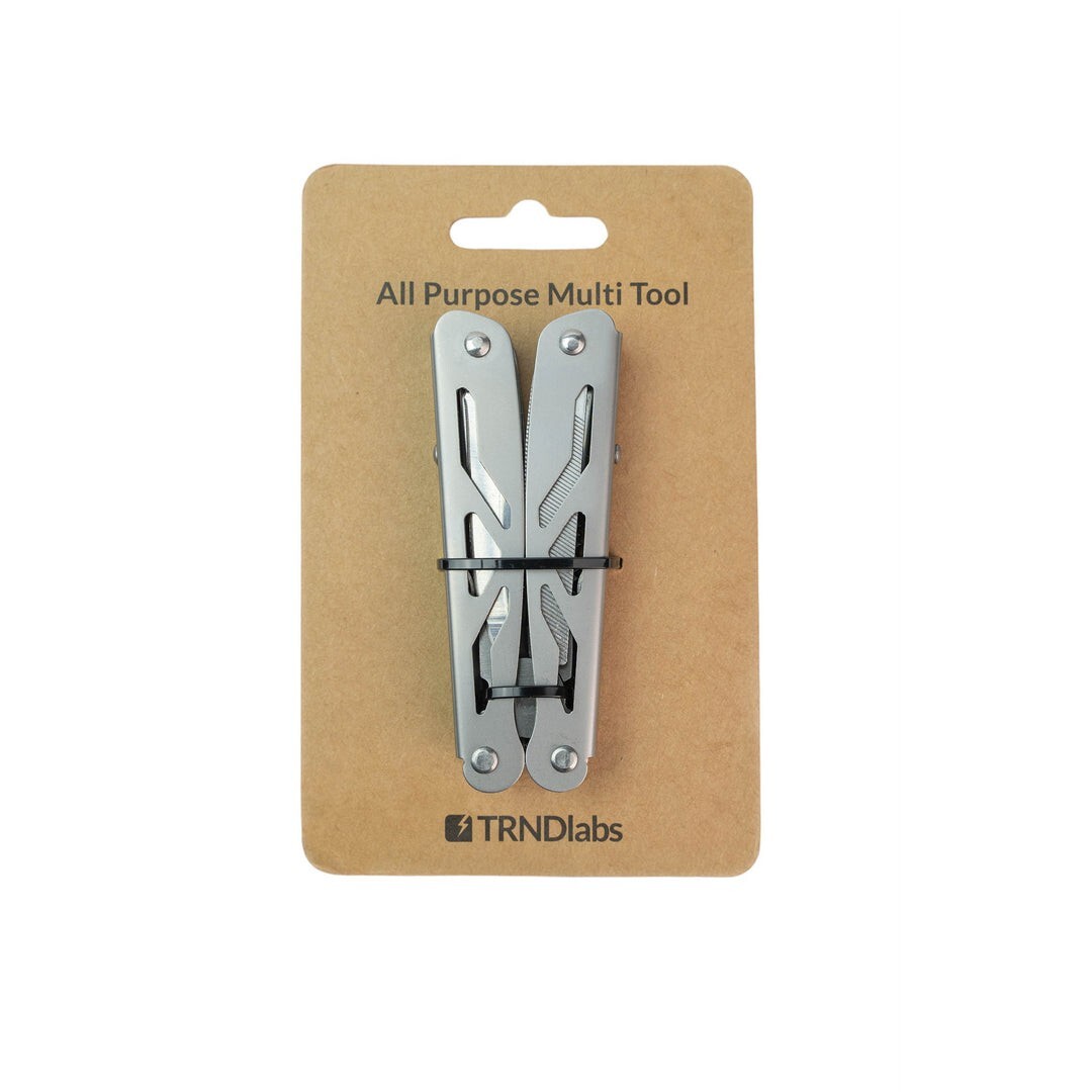 All Purpose Multi Tool Compact 10 Tools Stainless Steel TRNDlabs