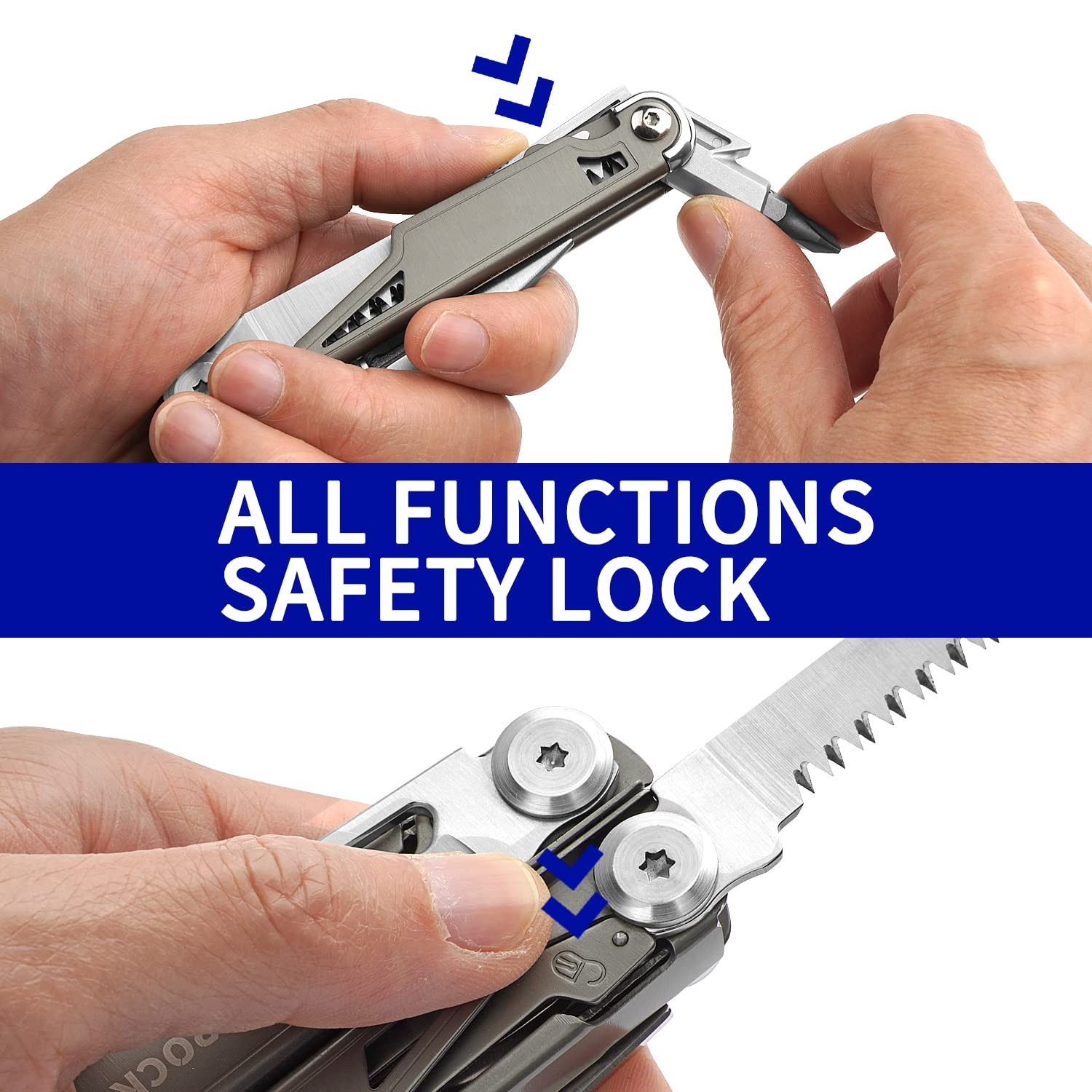 Multitool SK02, VG-10 Knife,19-in-1 Multi-tool Pliers with Titanium-plated Ha…