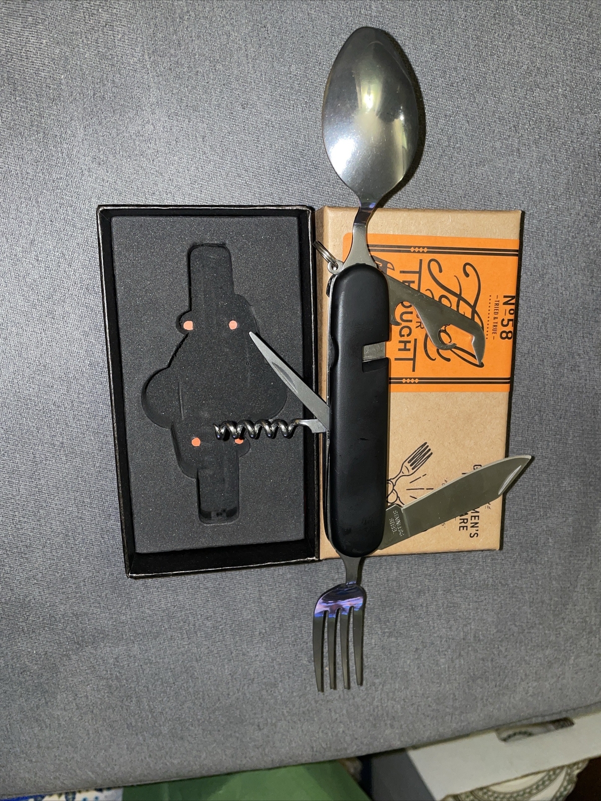 Gentlemen’s Hardware 6in1 Camping Cutlery Tool Food for Thought No 5 knife fork