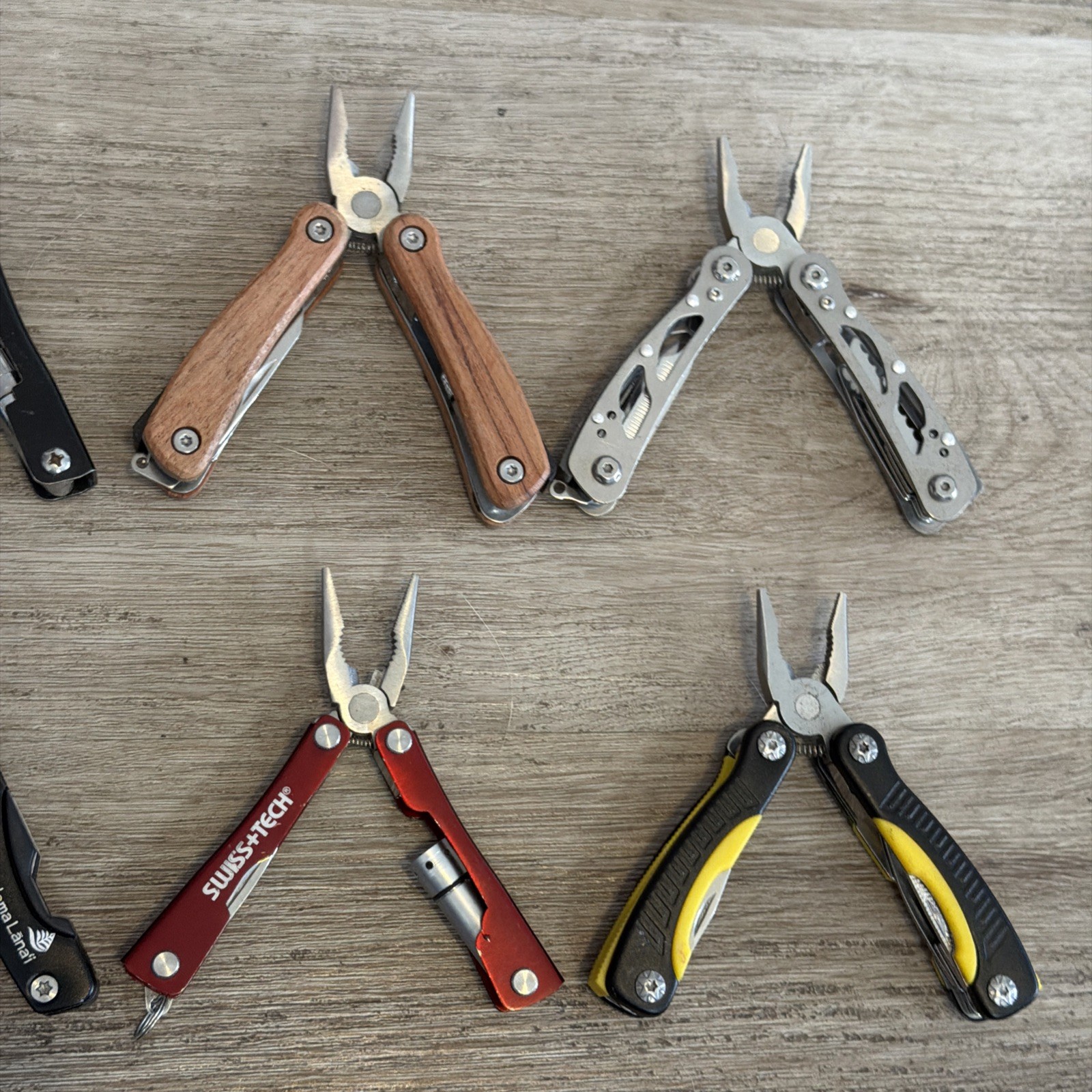 Lot Of 40 Multi Tools Pocket Knives Pliers Knife Tool Clean Outdoors Hunting