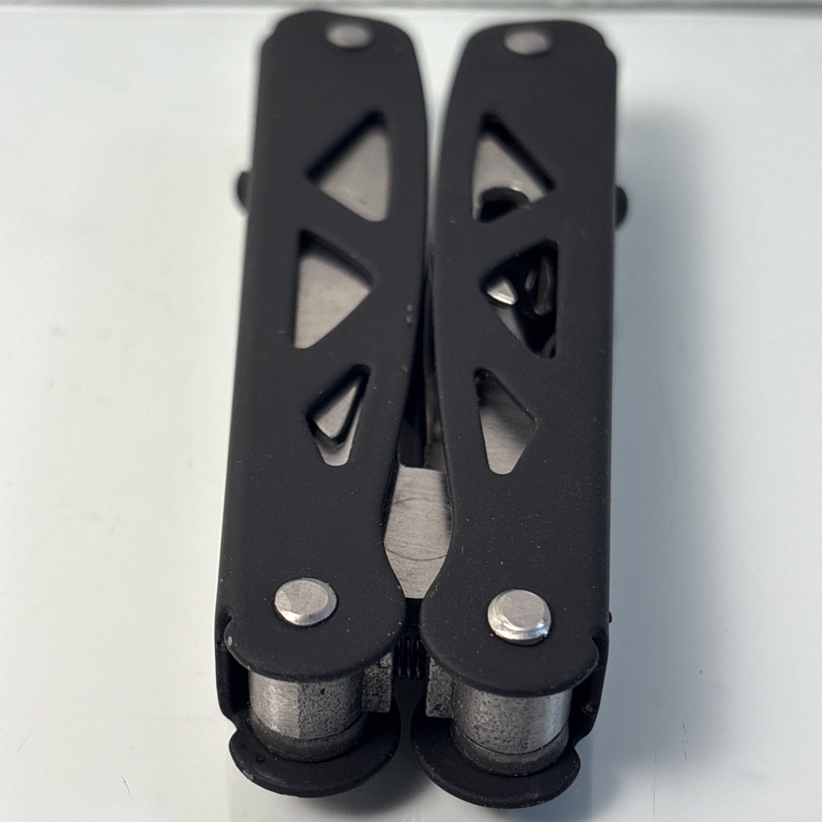 Black Skeleton Handle Multitool Pliers Pocket Knife Folding Tool Set EDC