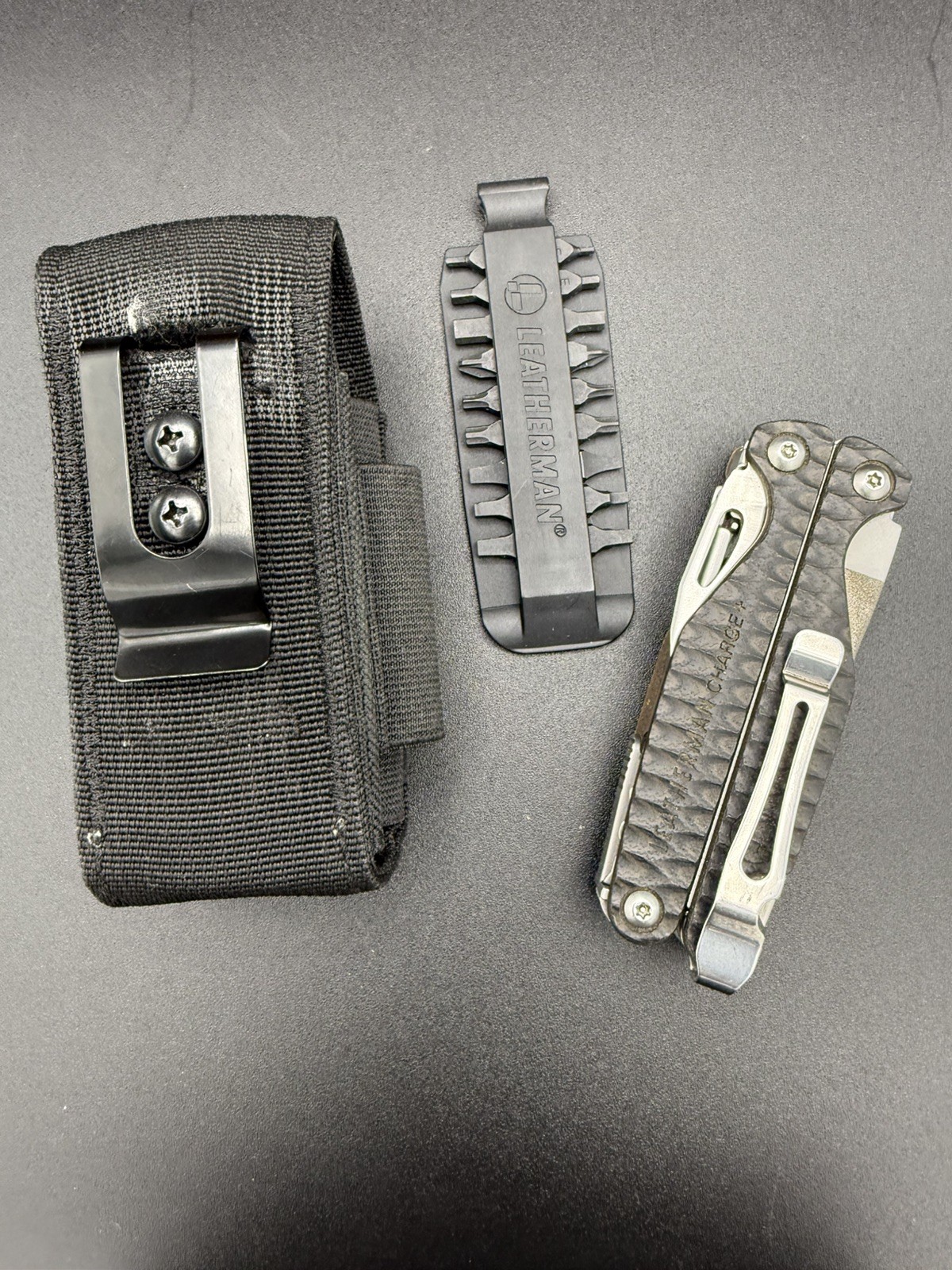 CUSTOM LEATHERMAN CHARGE + Plus G10 Earth Scales Limited Ed. S30V W/Sheath