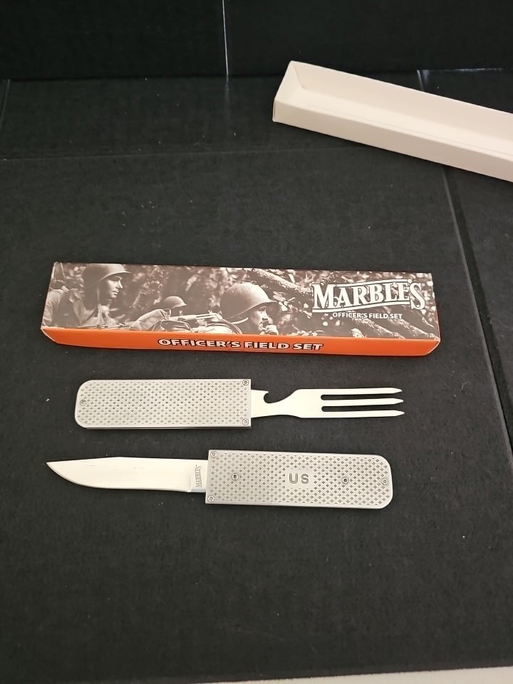 Marbles – Officer’s Field Set – Knife Fork Bottle Opener – NIB