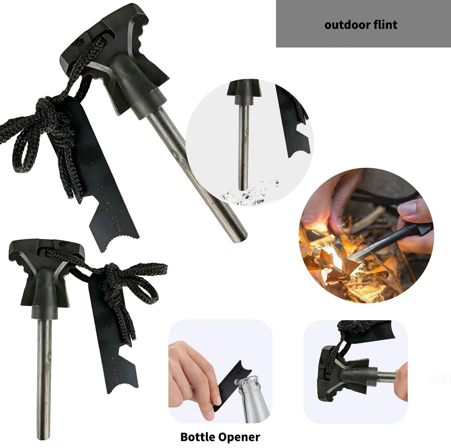Outdoor Survival Equipment Tool Set, Exploration, Self-Defense and First Aid Kit