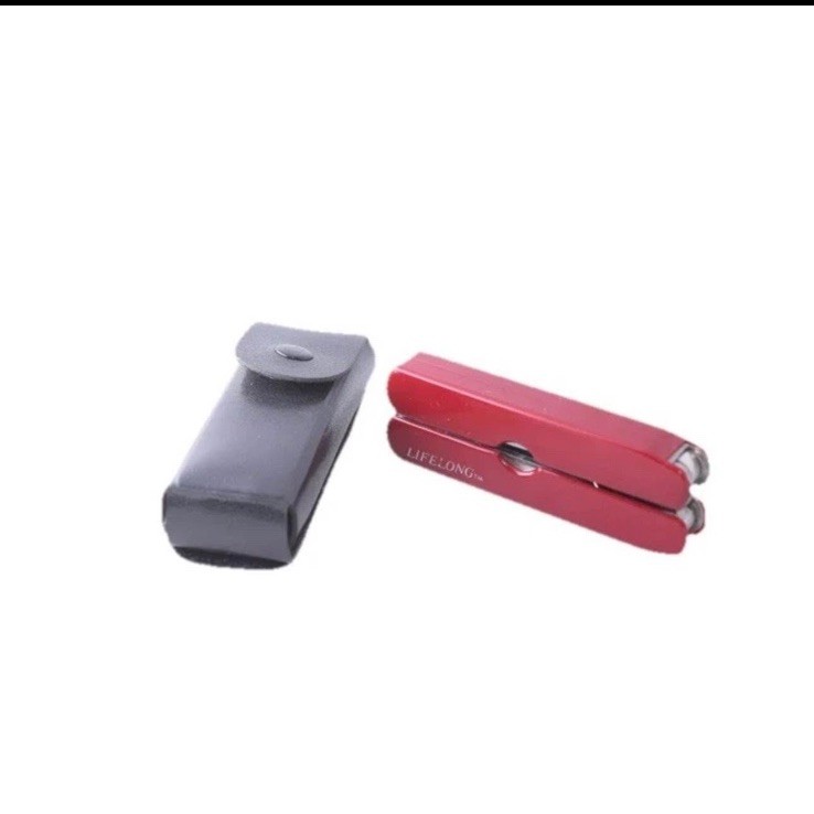 Lifelong Multi-Tool Pocket Knife & Pliers Utility Mini Tool Set EDC New DARK RED