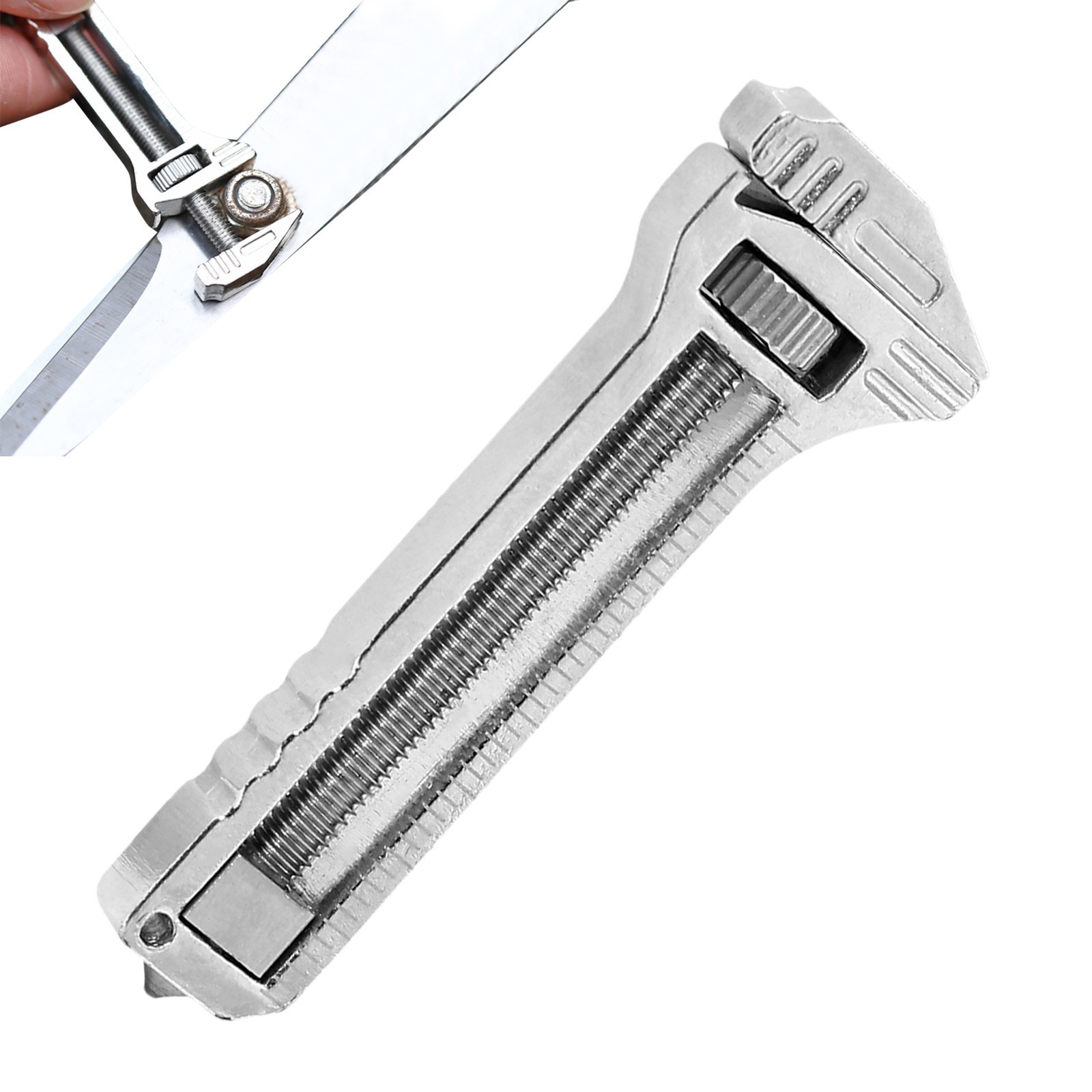 Mini Multitool Wrench Compact Metal Pocket Adjustable Wrench Multitool