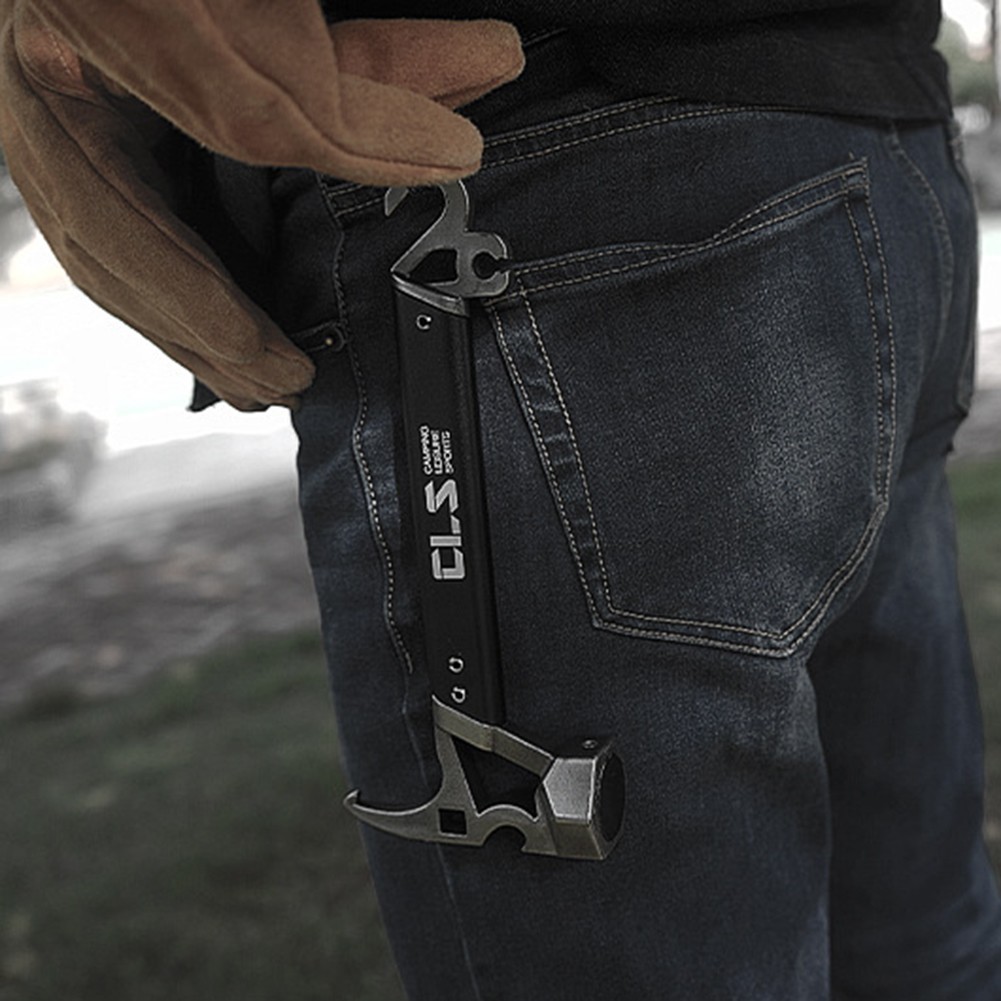 Stainless Steel Camping Hammer Multifunction Nail Puller & Bottle Opener