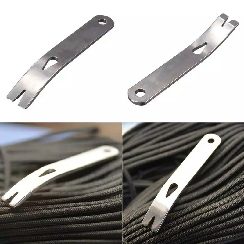 Survival SS Multi Tool EDC Crowbar Pocket Pry Bar Travel Hunt Fish Use Keychain