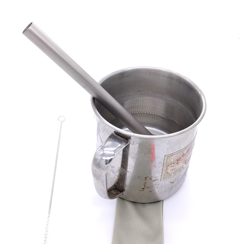 TC4 Titanium Alloy Outdoor Camping Coffee Drinks Straw EDC Portable Multi Tools