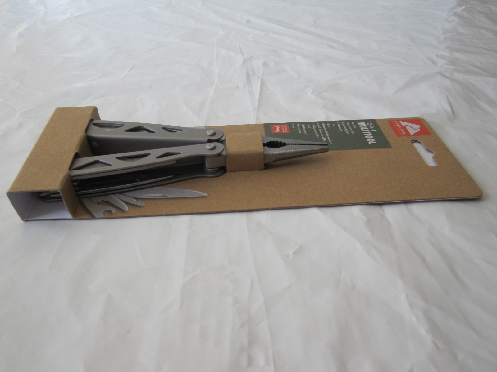 NEW Ozark Trail Camping Steel 12-in-1 Multi Tool Silver Model 6962