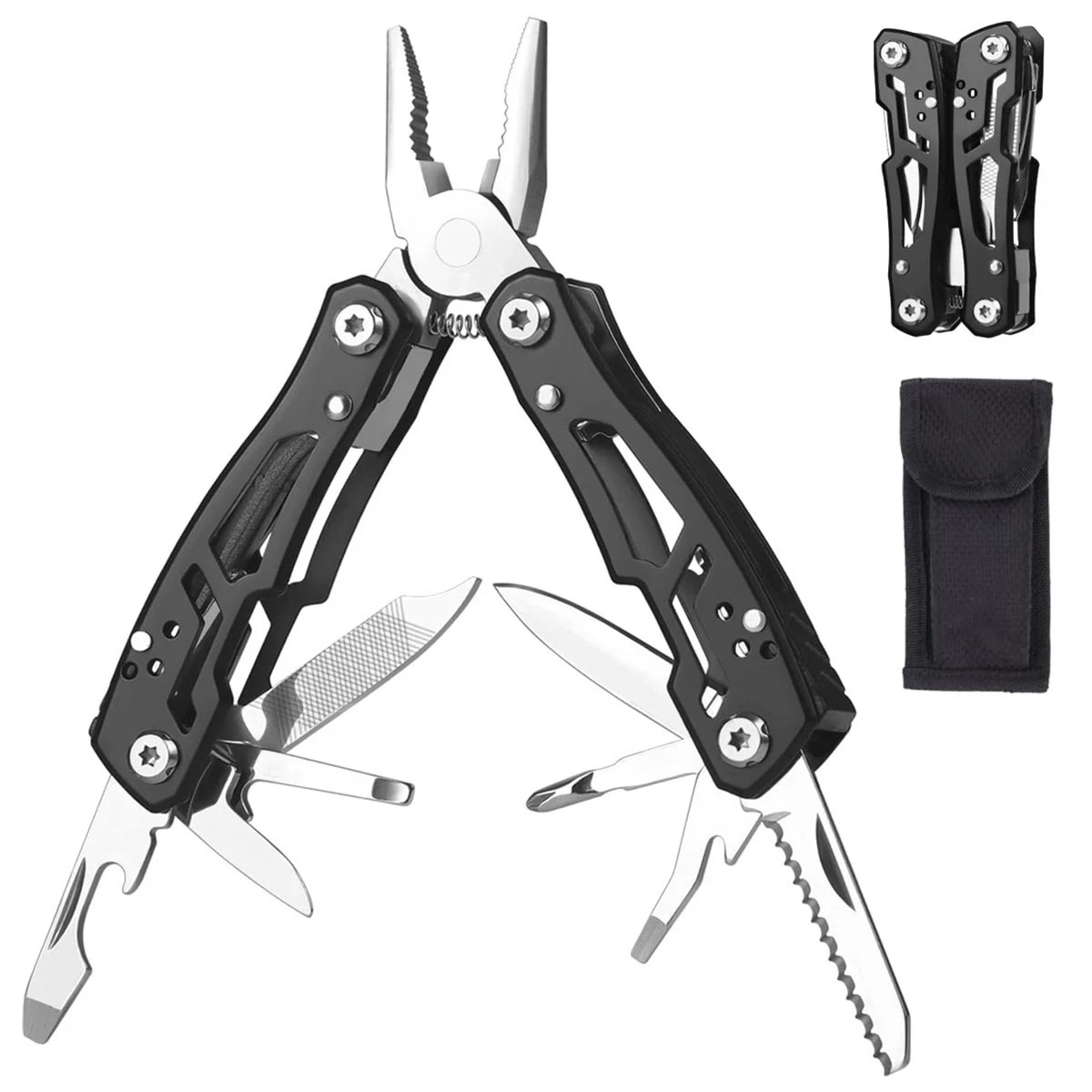 14 In 1 Mini Multitool Pliers Rugged & Practical Portable Pocket Camping Tools