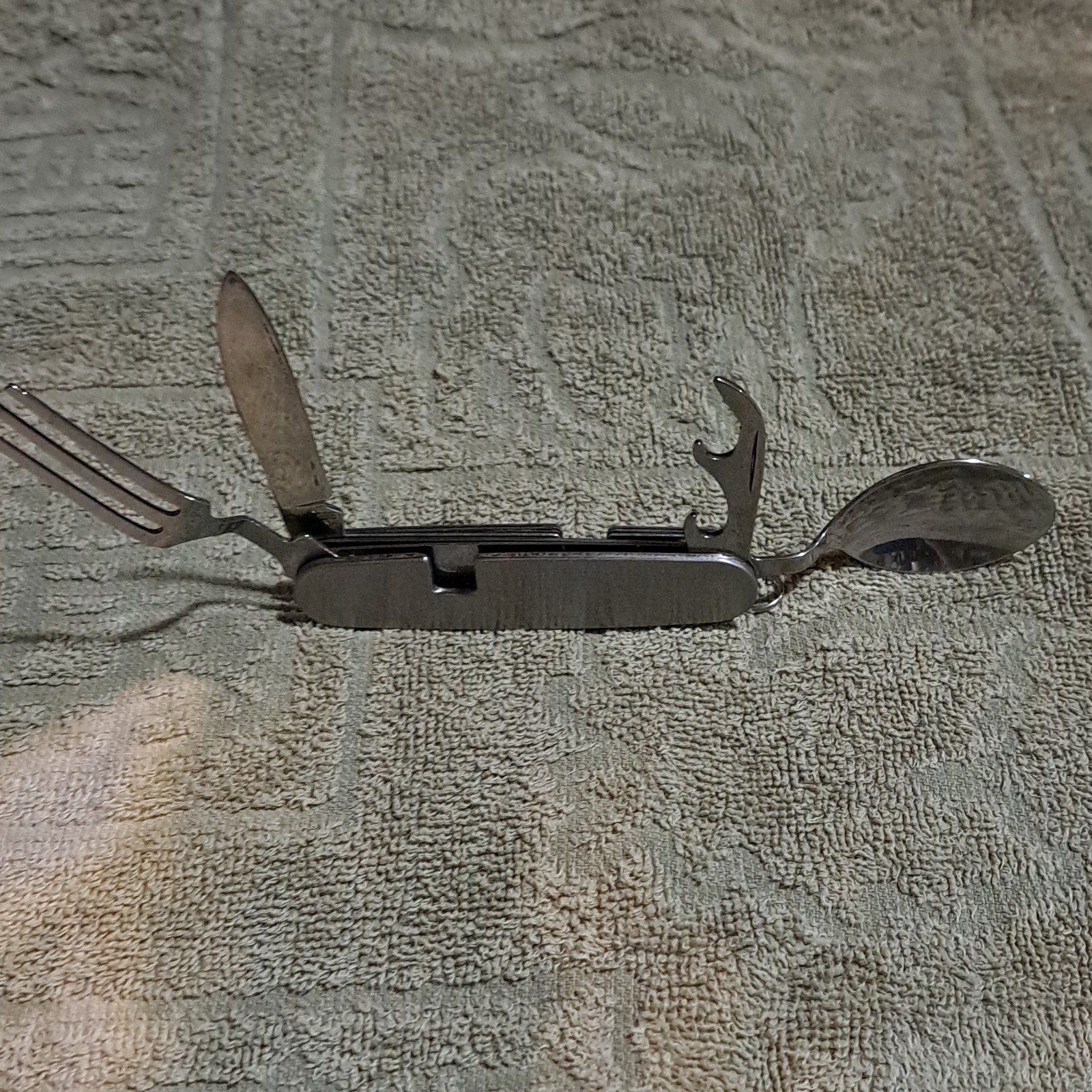 Detachable Stainless Steel Multi-Tool Knife Fork Spoon Bottle Opener