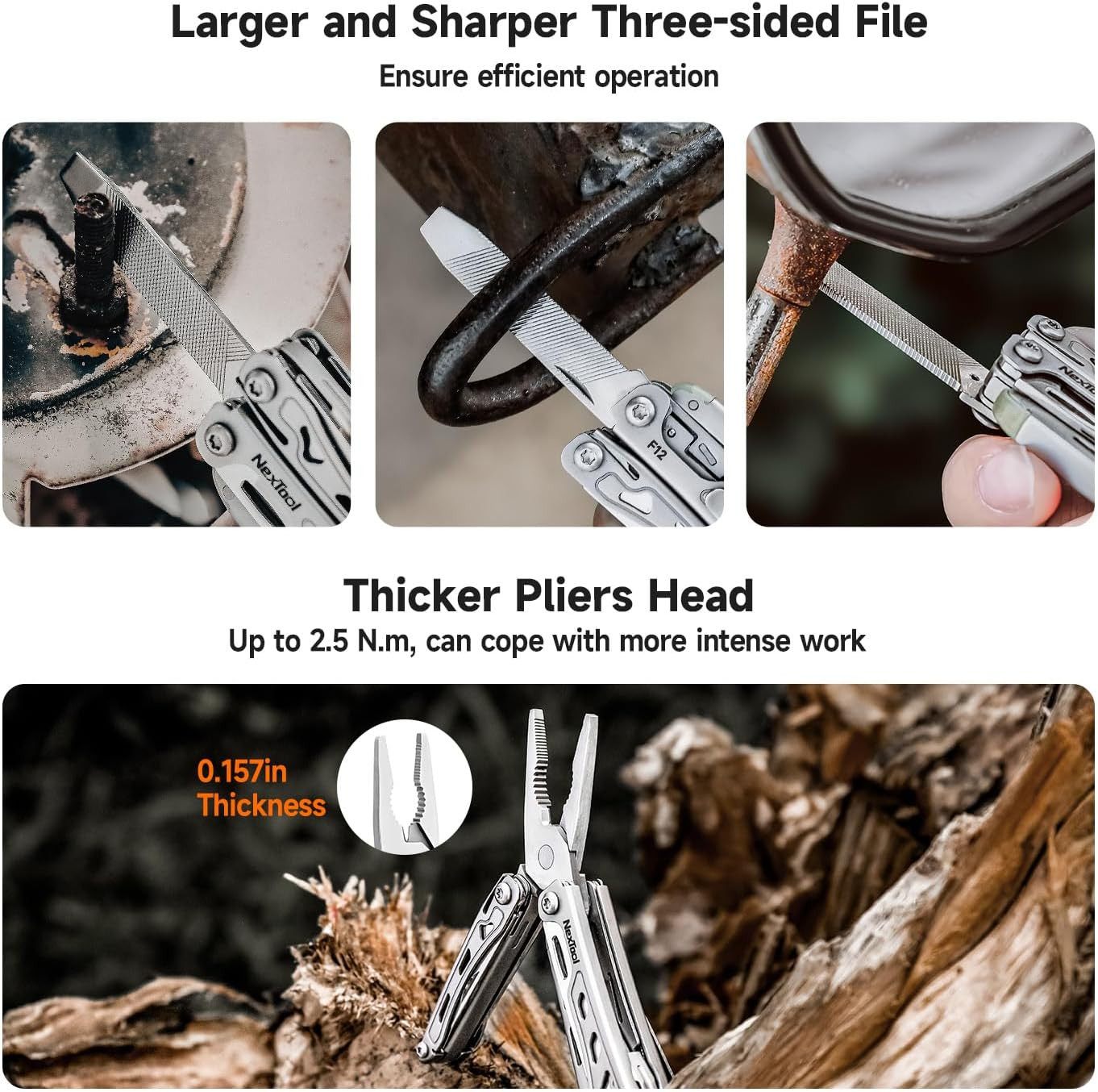 F12 Mini Multitool, 13-In-1 Keychain Multitool with Serrated Scissors, File a…