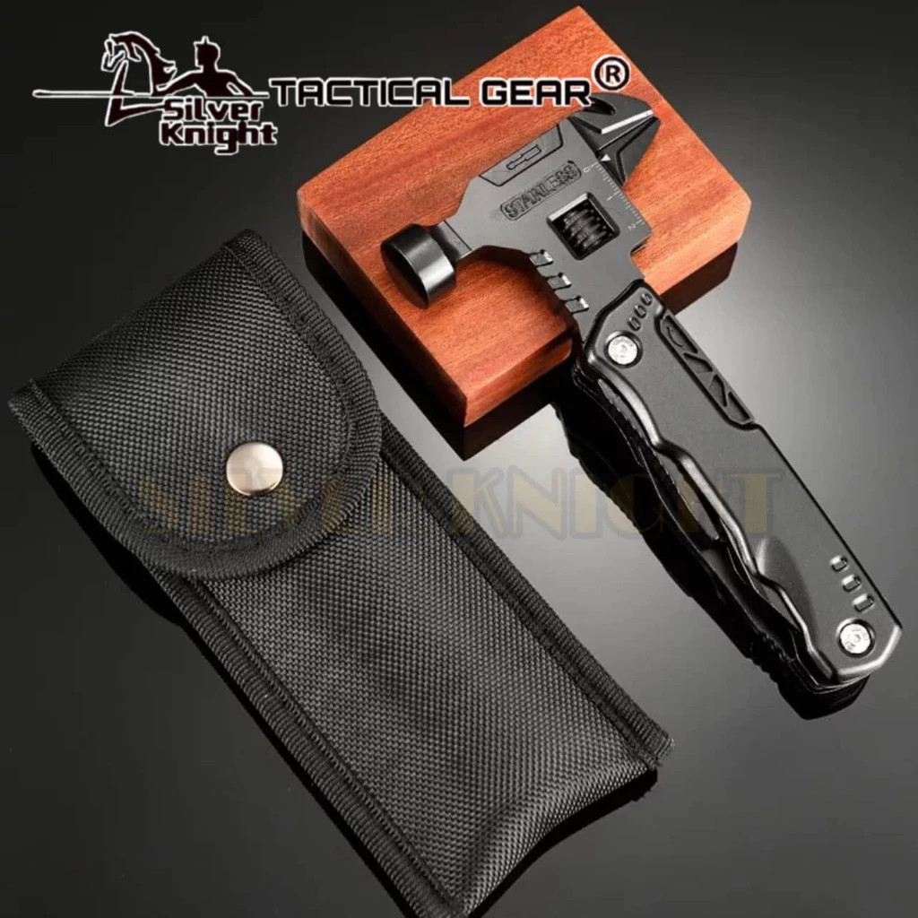 16-in-1 Folding Multitool Pliers Knife Screwdriver Fire Starter EDC Kit
