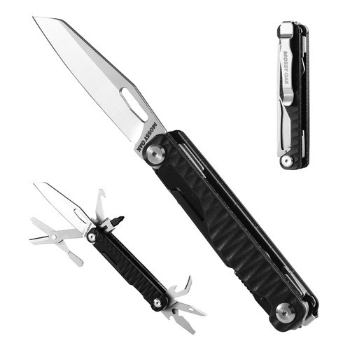 Mossy Oak 12 in 1 Pocket Multitool Knife with G10 Handle EDC Multi Tool Knife US