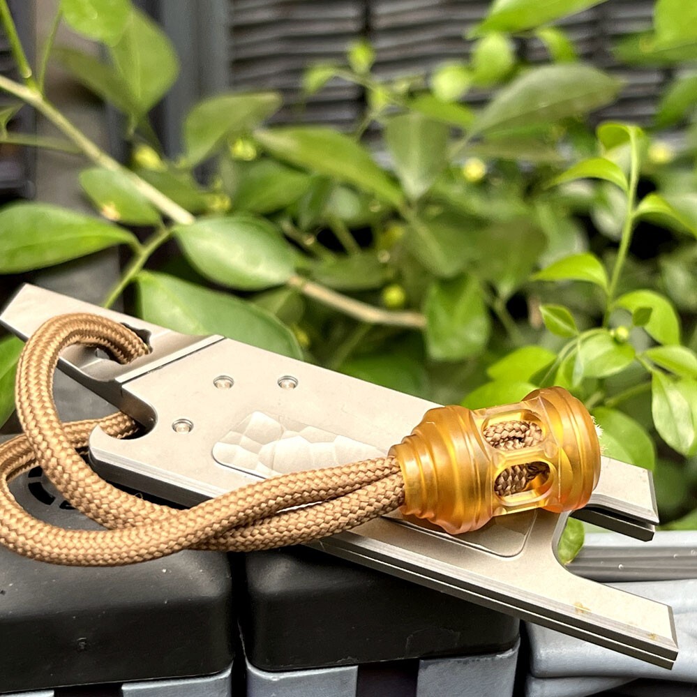 Titanium Alloy Bead or Imported PEI Parachute Cord Lanyard DIY Bead EDC Beads