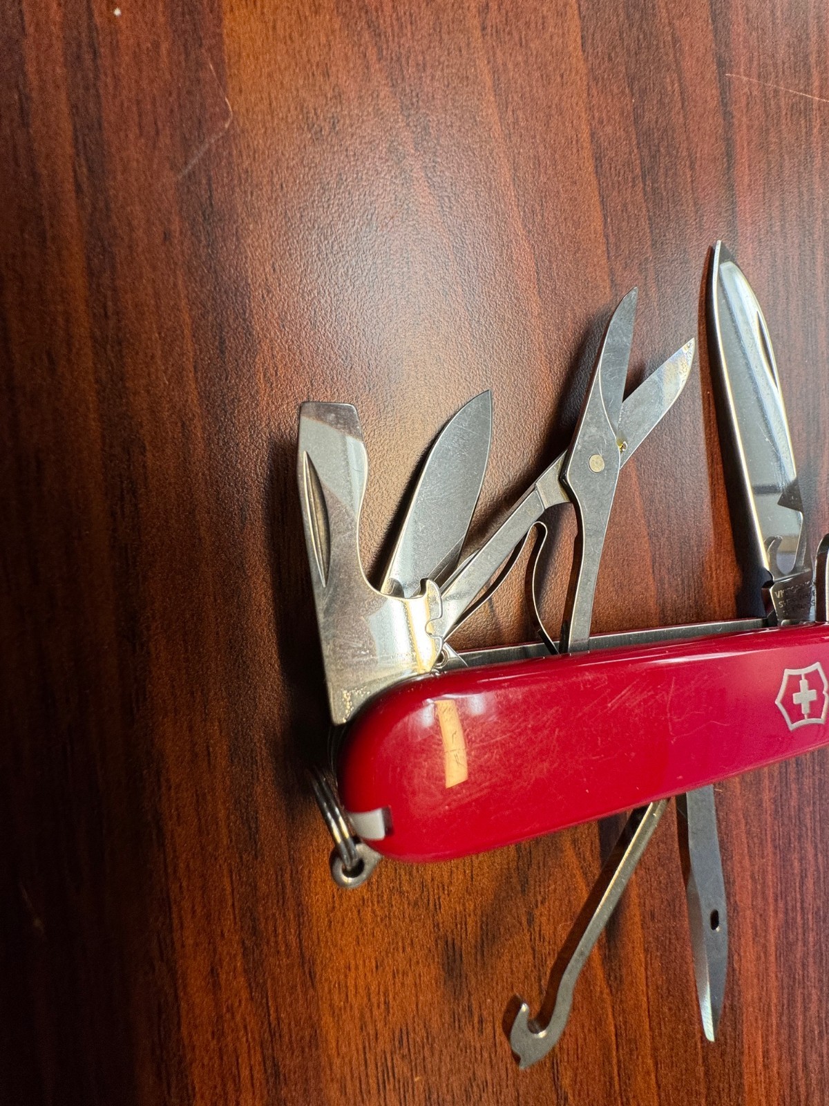 Swiss Army Knife, Red Climber, Victorinox 1.3703, 91mm, 14 Functions Used