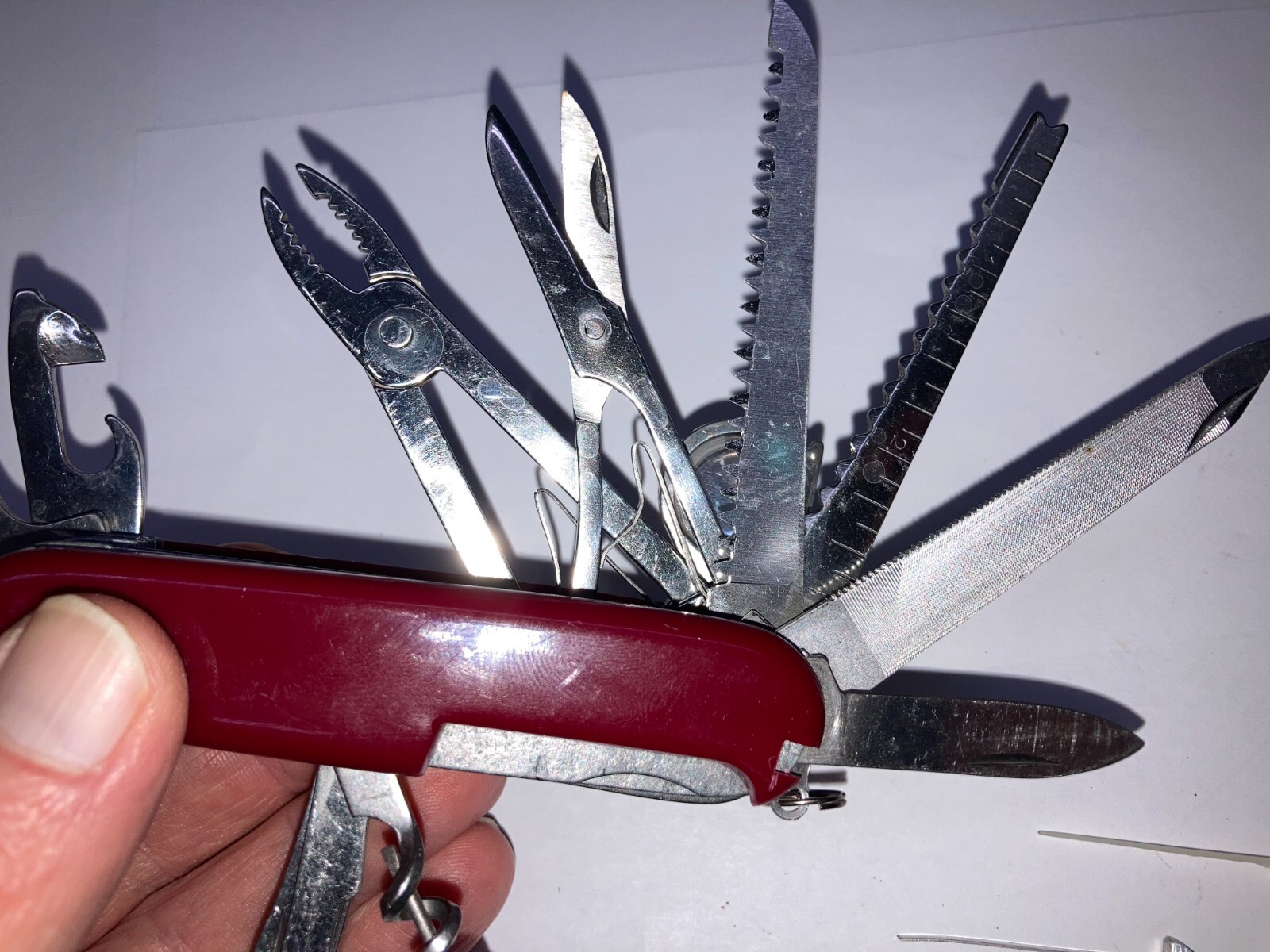 Large RED (17-n-1) 30-Function Camping Knife (New, Dealer Old Stock 1998)