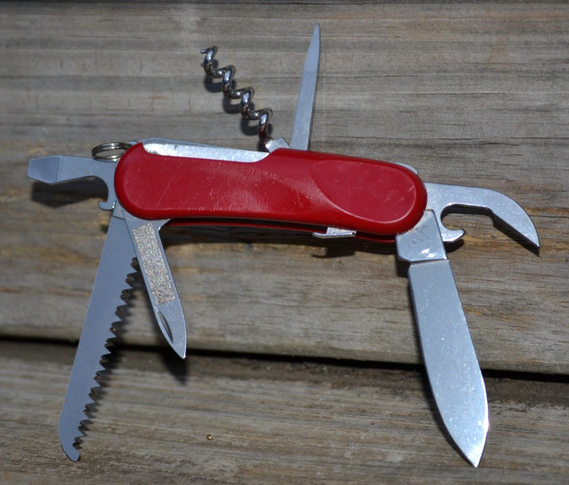 Wenger Delemont Evo S13 Swiss Army 85mm Red Multi-tool Knife Retired — Great