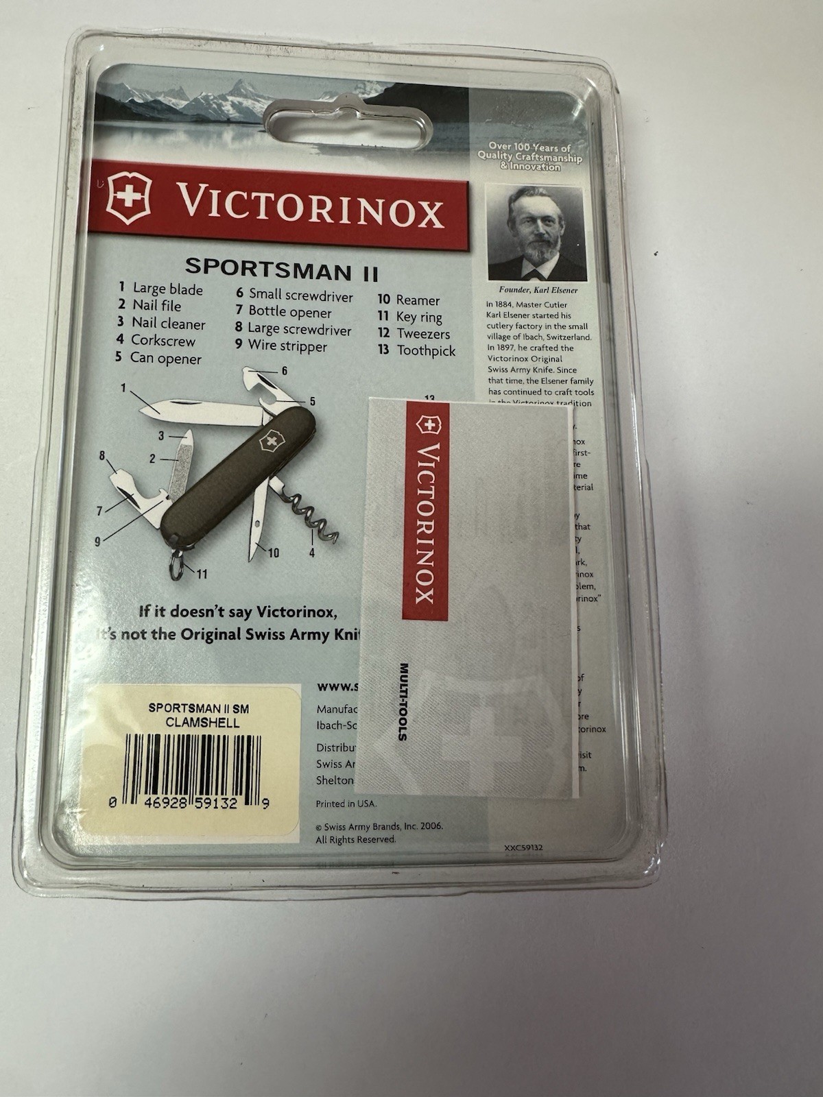 Victorinox Sportsman II Sports & Leisure Swiss Army Knife New In Package Vintage