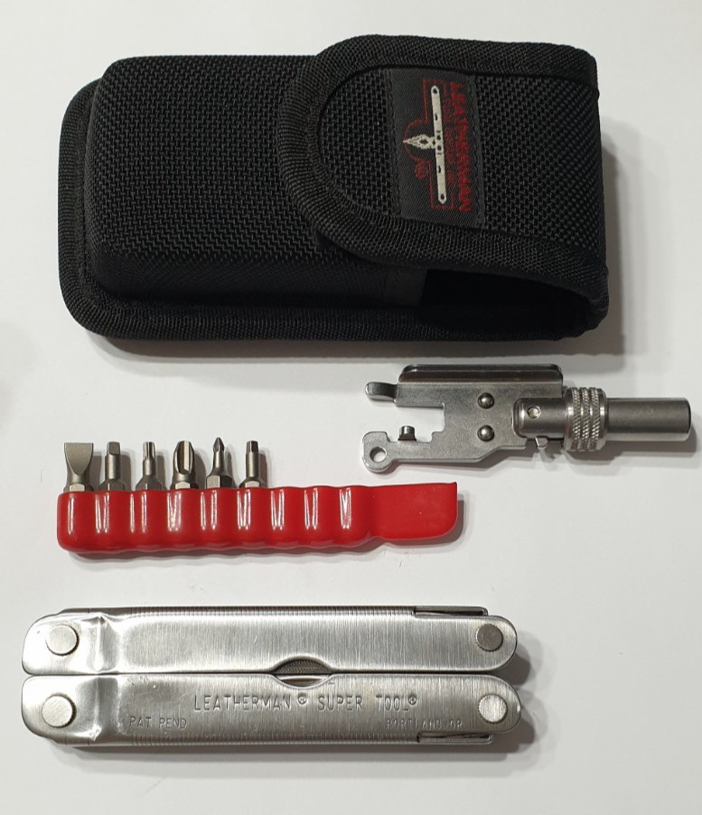 🔥🔥 Leatherman Super Tool Gen 1 OG + Bits + Adapter Hard Nylon Case Rare Set
