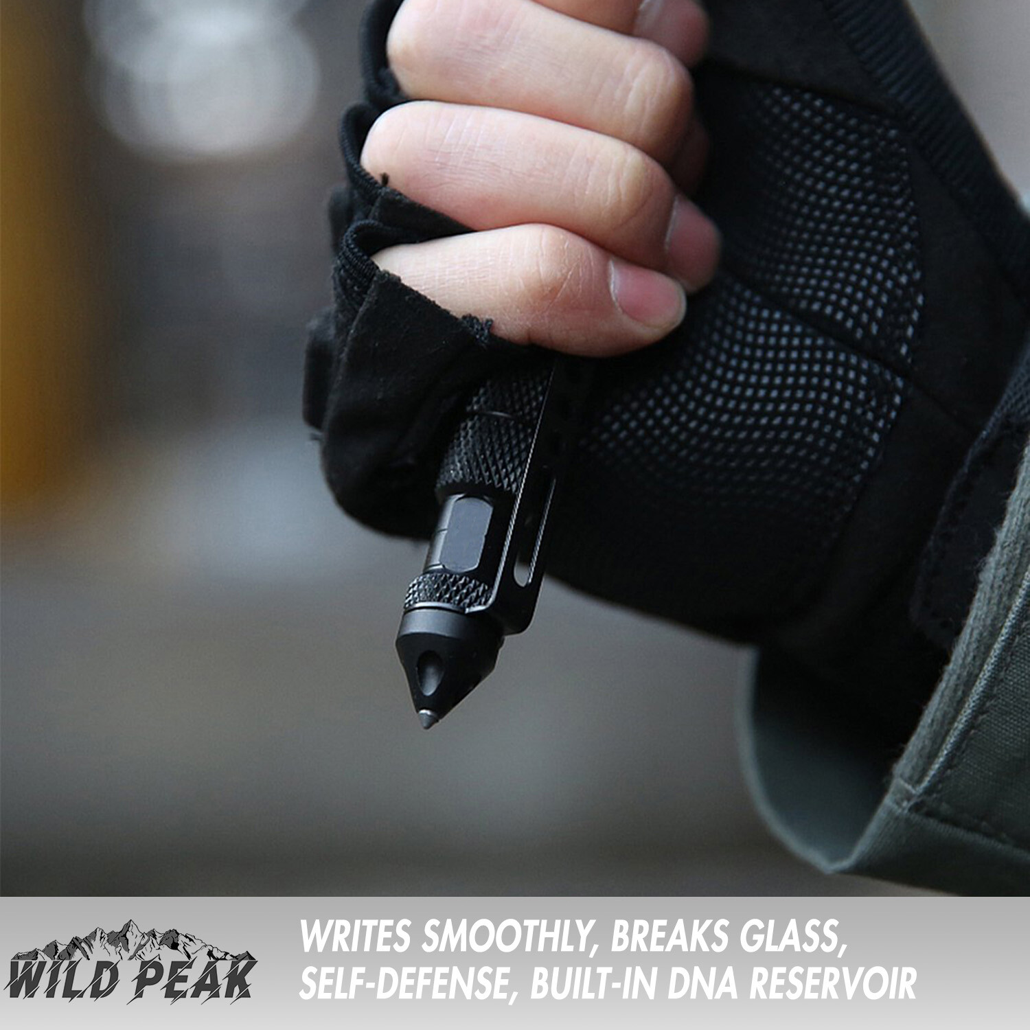 Wild Peak PREPARE-1 Survival Kit with Flashlight, Compass, Knife, Whistle, Card