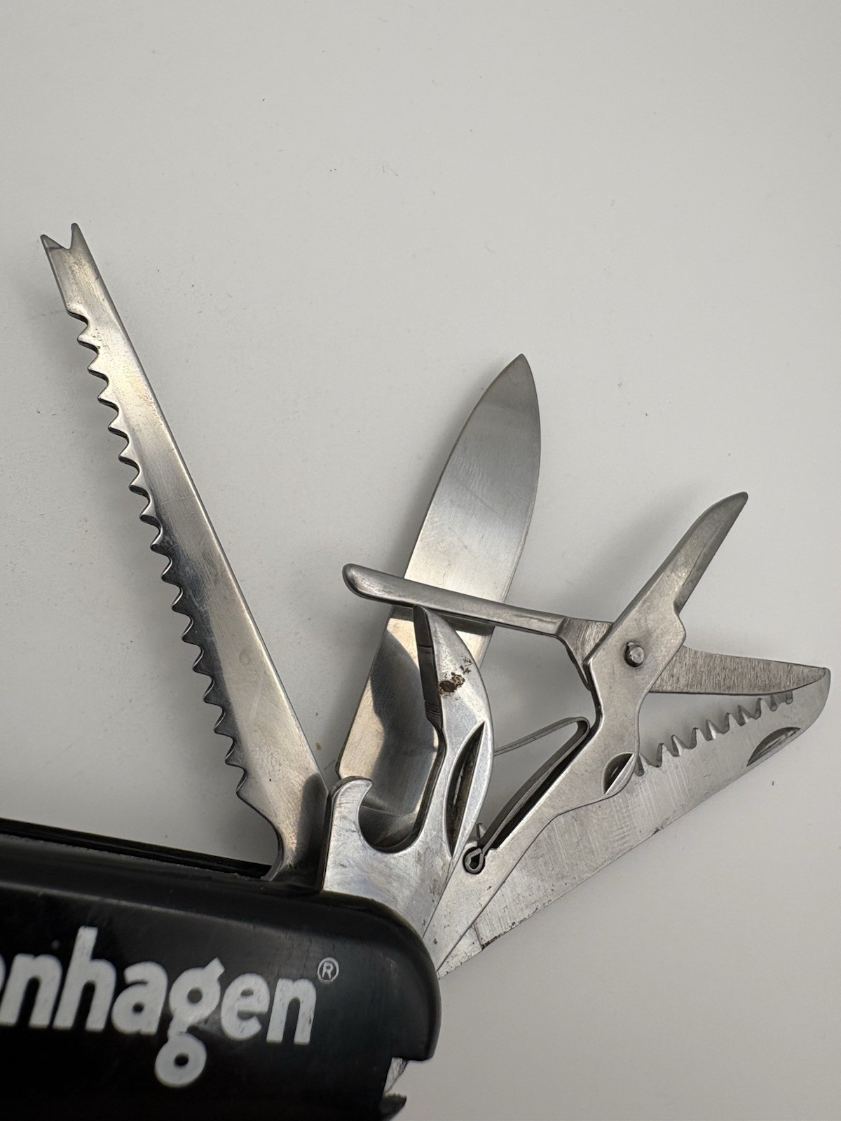 Vintage Copenhagen Snuff Multi Tool Pocket Knife Swiss Army Style Folding Knife