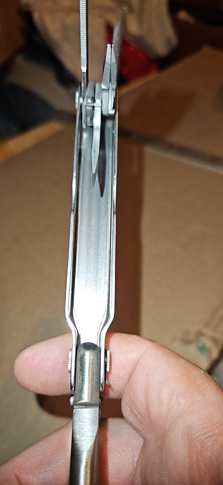 Vintage Leatherman Super Tool Pat Pend Has Columbia Gas Engraved On Side