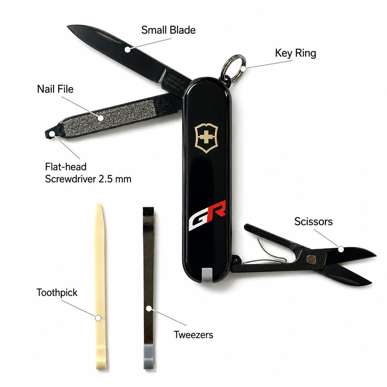 Toyota Gazoo Racing Victorinox Classic SD Dark Illusion GR Japan NEW