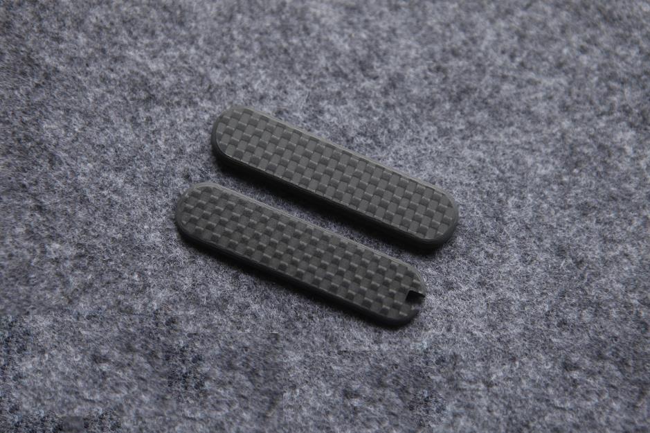 2PCS Full-Featured Carbon Fiber Scales Patch for 58mm Victorinox Swiss New