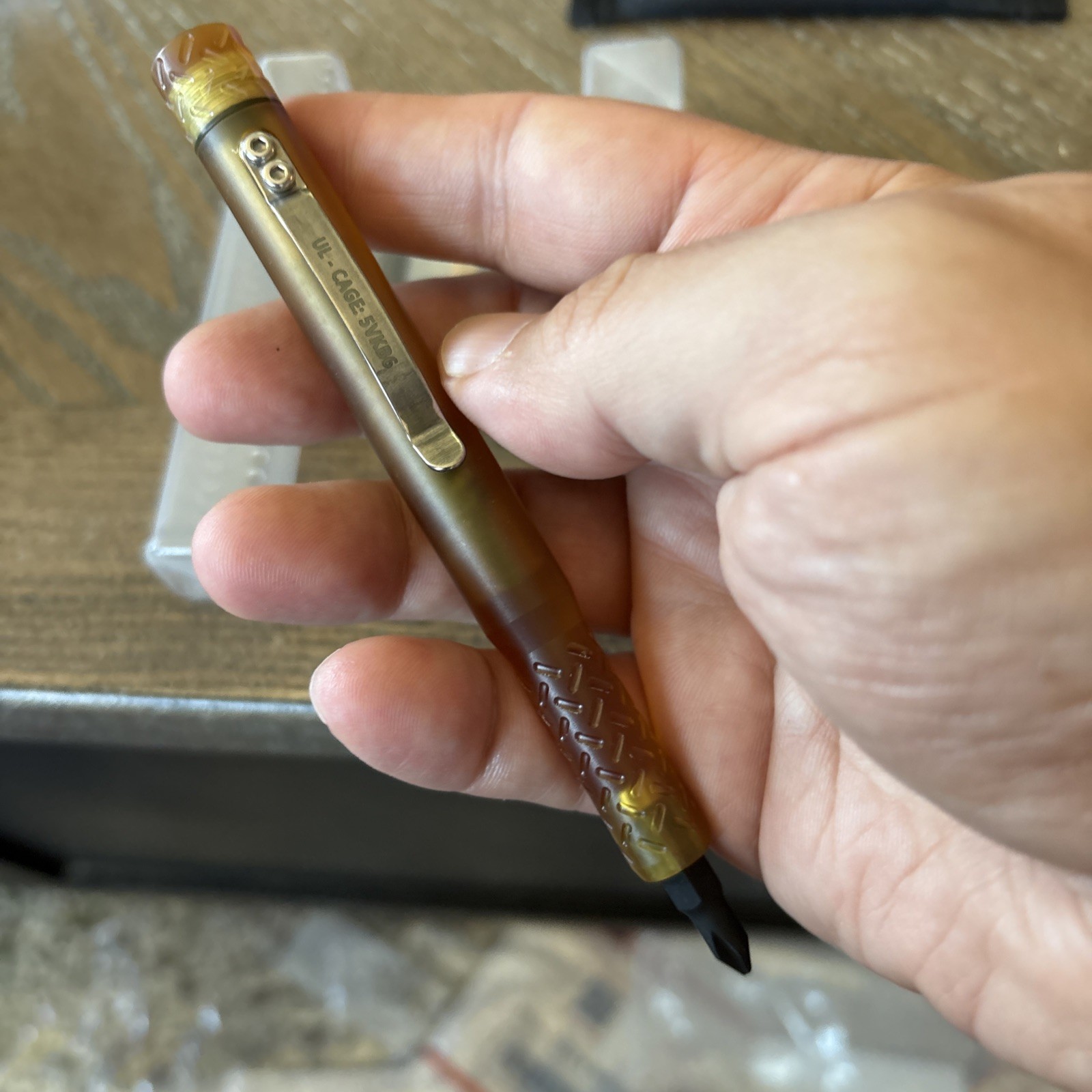 Maratac Ultem Pen Driver, 4 Bits New Pattern + Titanium Forever Graphite Pencil