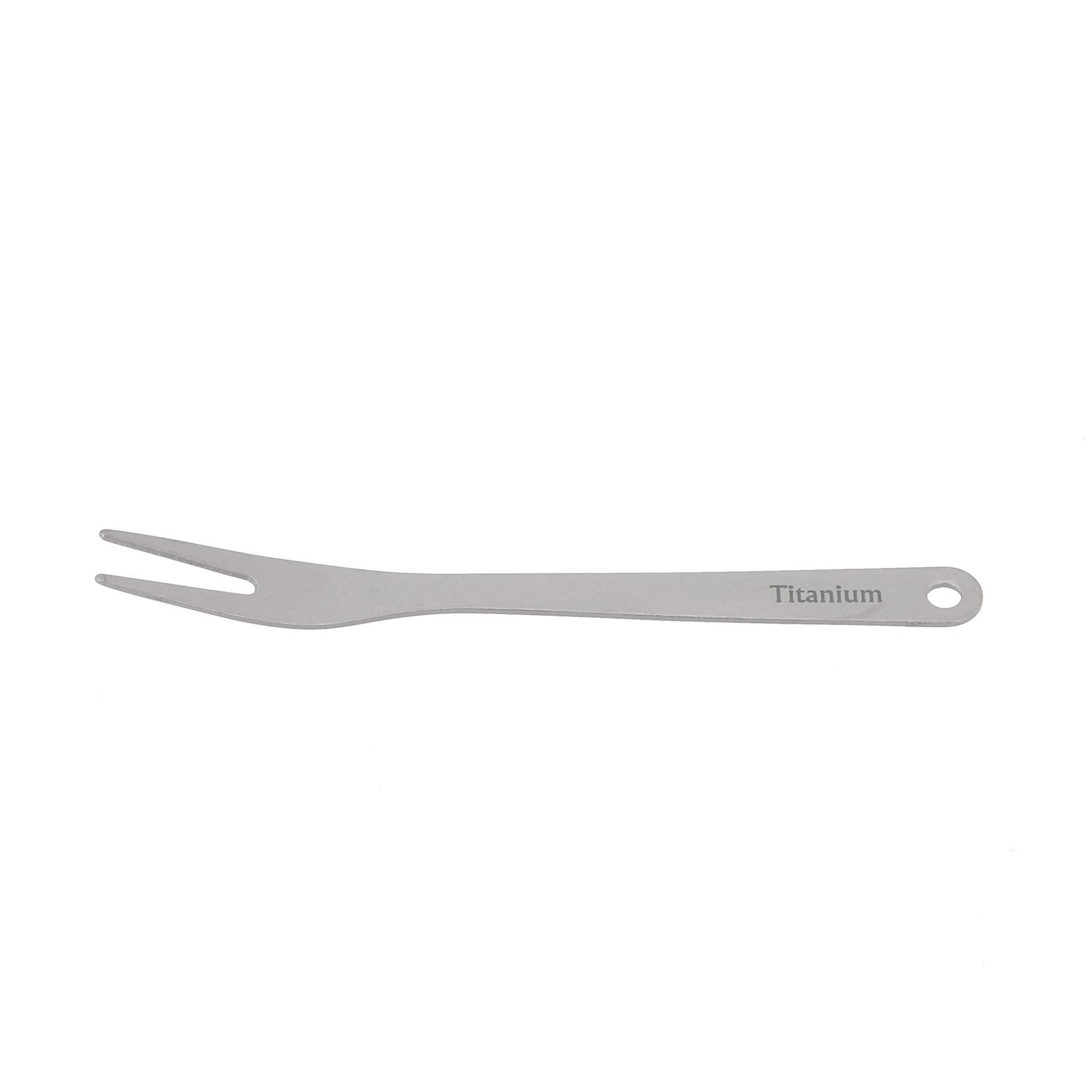 Tiartisan Pure Titanium Fork 92 x 9 x 1.3 mm for Fruit and Dessert Use