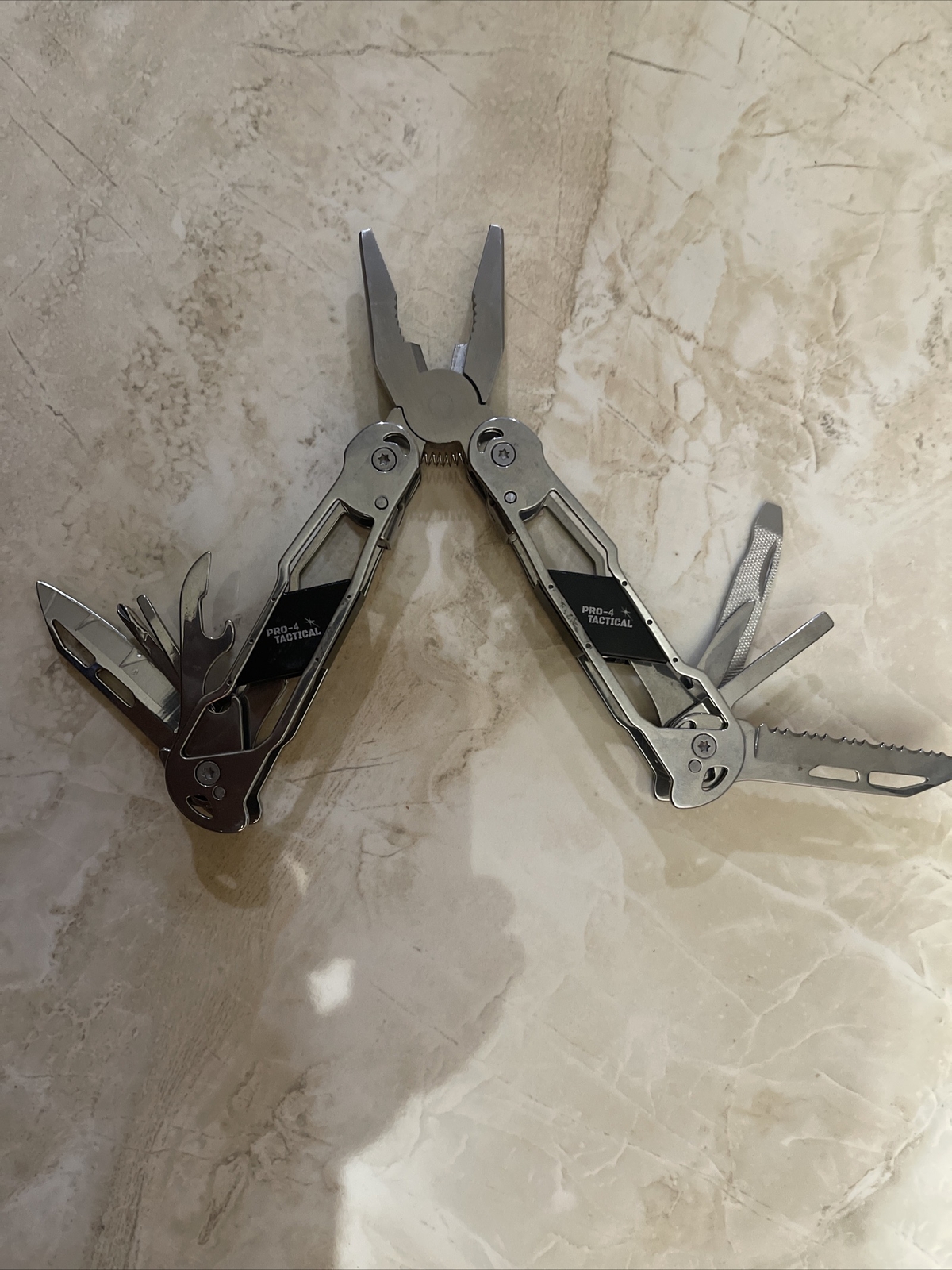 PRO-4 TACTICAL 12 IN 1 MULTI-TOOL PLIERS/ W NYLON SHEATH New In Box Free Ship