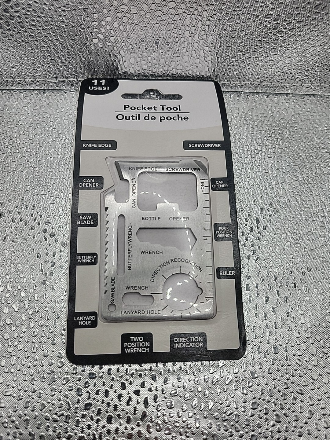 NEW Stainless Steel 11 in 1 Multi Purpose Pocket Survival Tool
