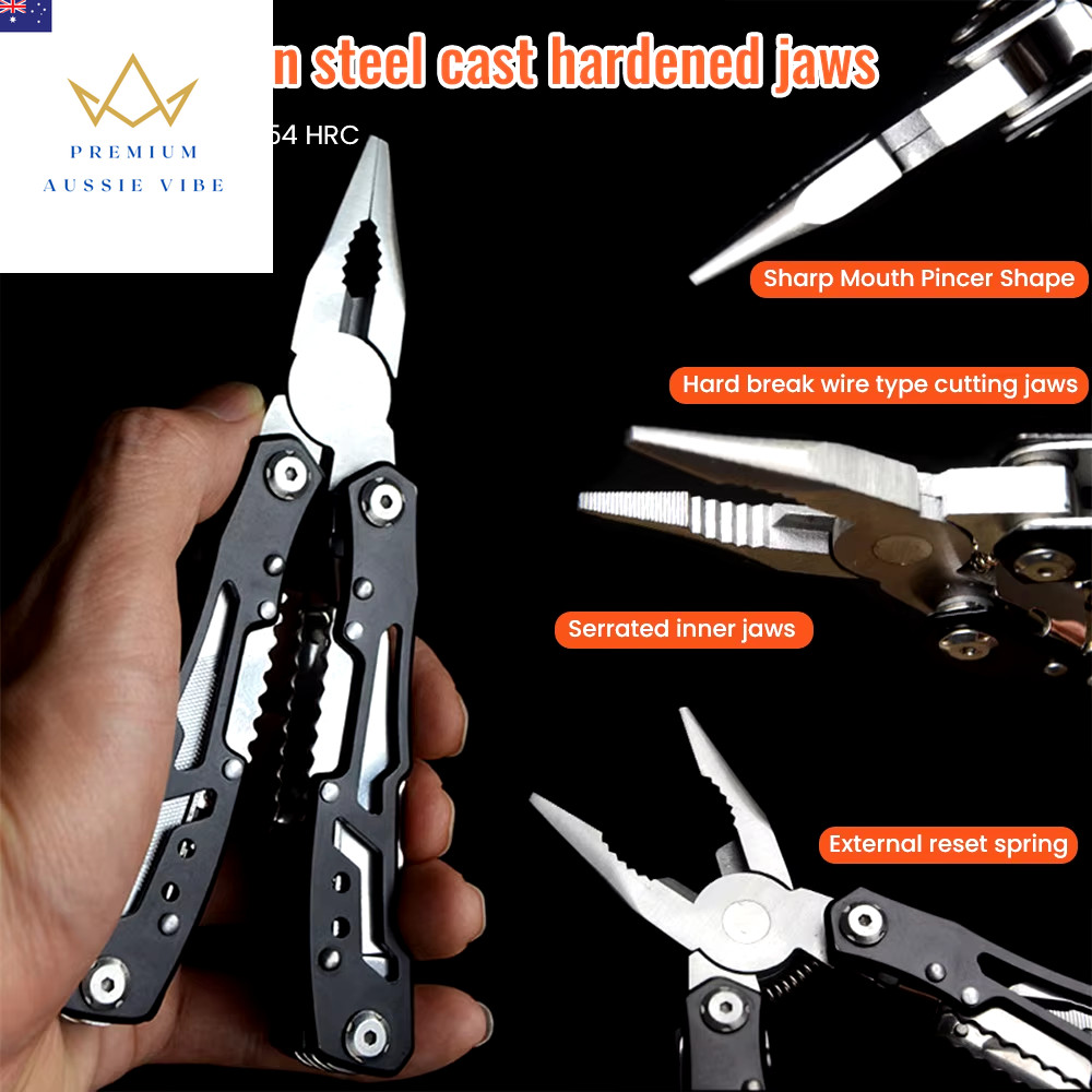 Stainless Steel Multi-Tool Pliers Outdoor Combination Knife Pliers Folding Porta